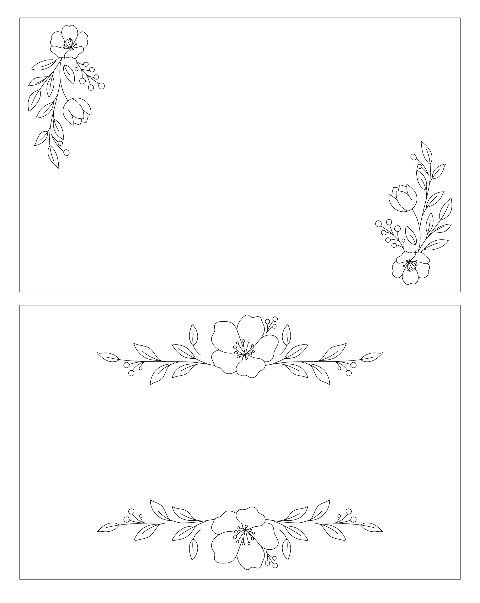 Printable Table Name Cards for Weddings