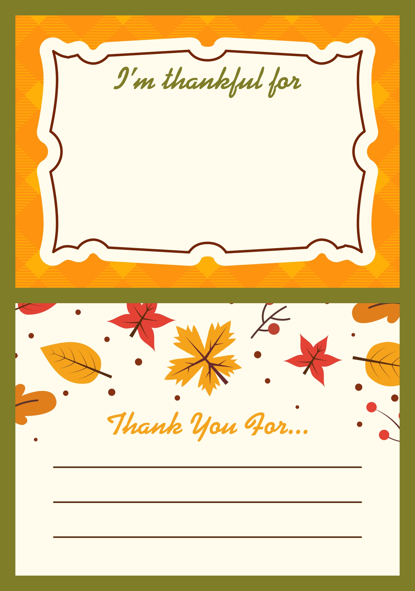 Printable Thanksgiving Guest Thank You Cards Printable Thanksgiving Guest Thank You Cards