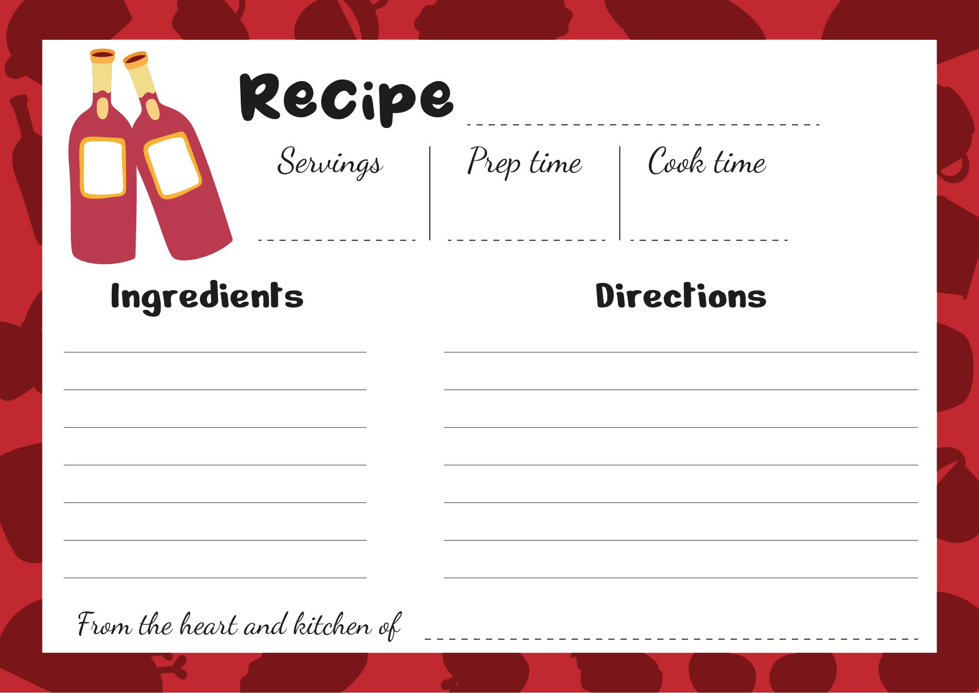 Pumpkin Spice Recipe Cards