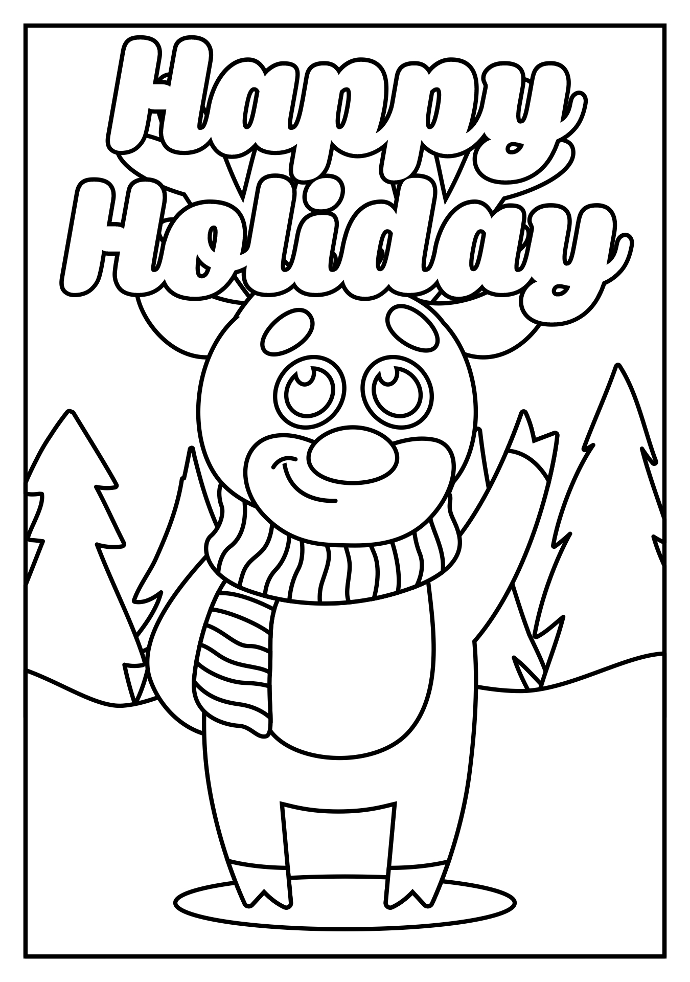 Reindeer Coloring Pages for Kids Reindeer Coloring Pages for Kids