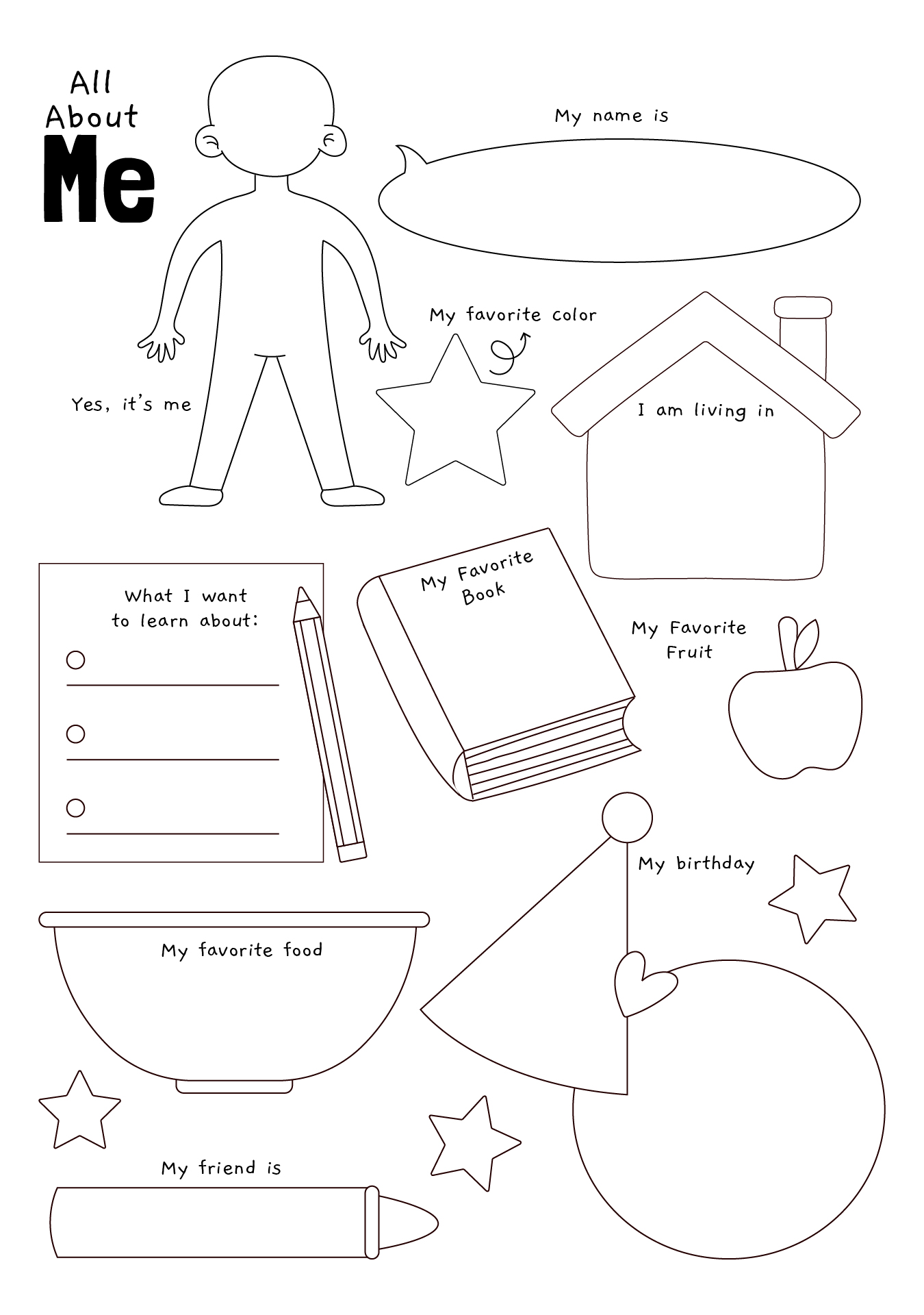 Self Introduction Activity for Kindergarten