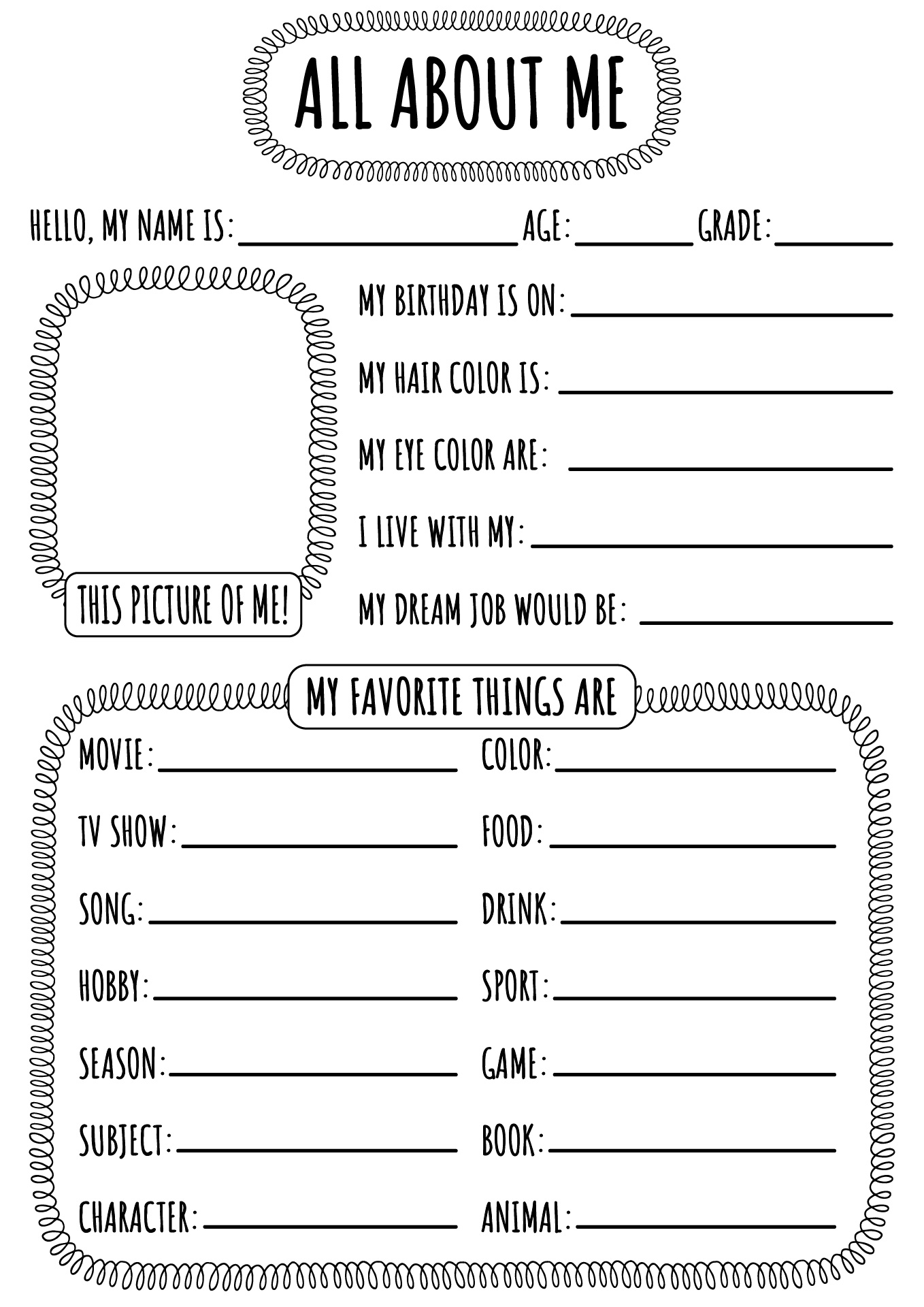 Student Introduction Activity Sheet Student Introduction Activity Sheet