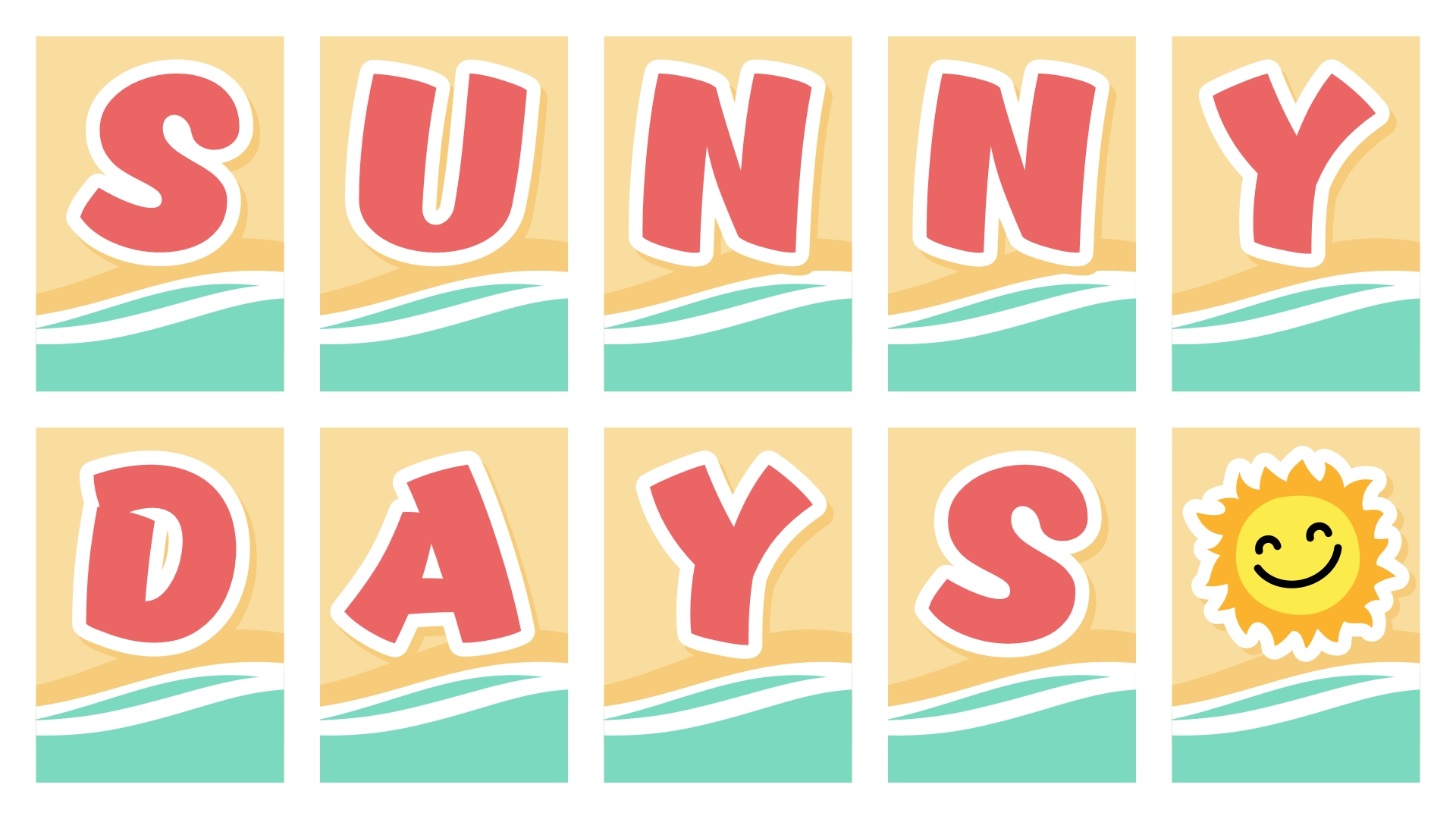 Sunny Days Printable Banner