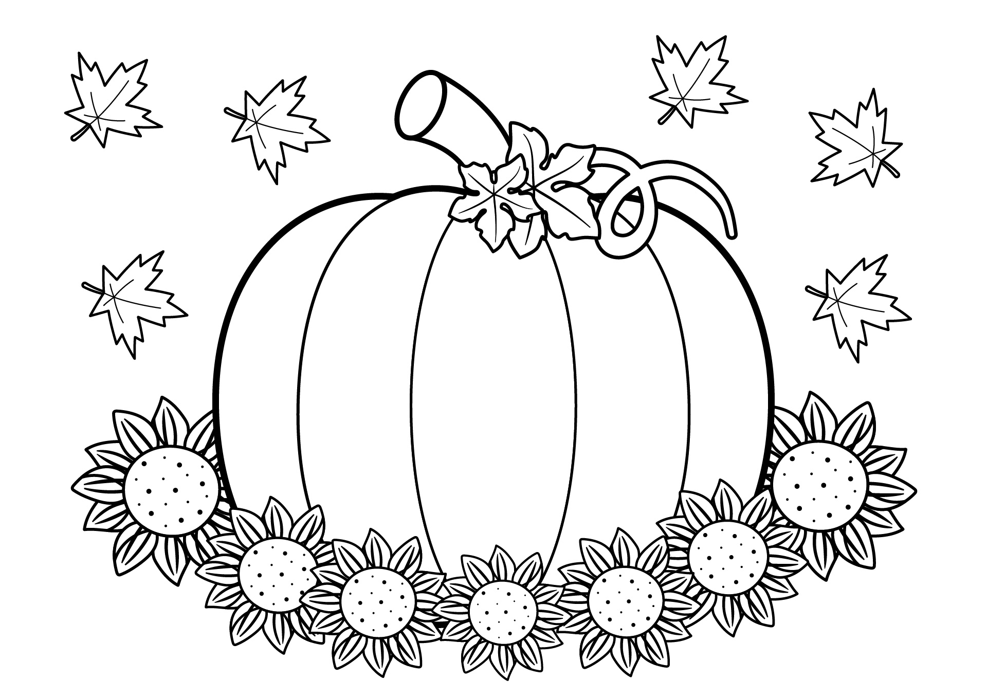Thanksgiving Pumpkin Coloring Activities