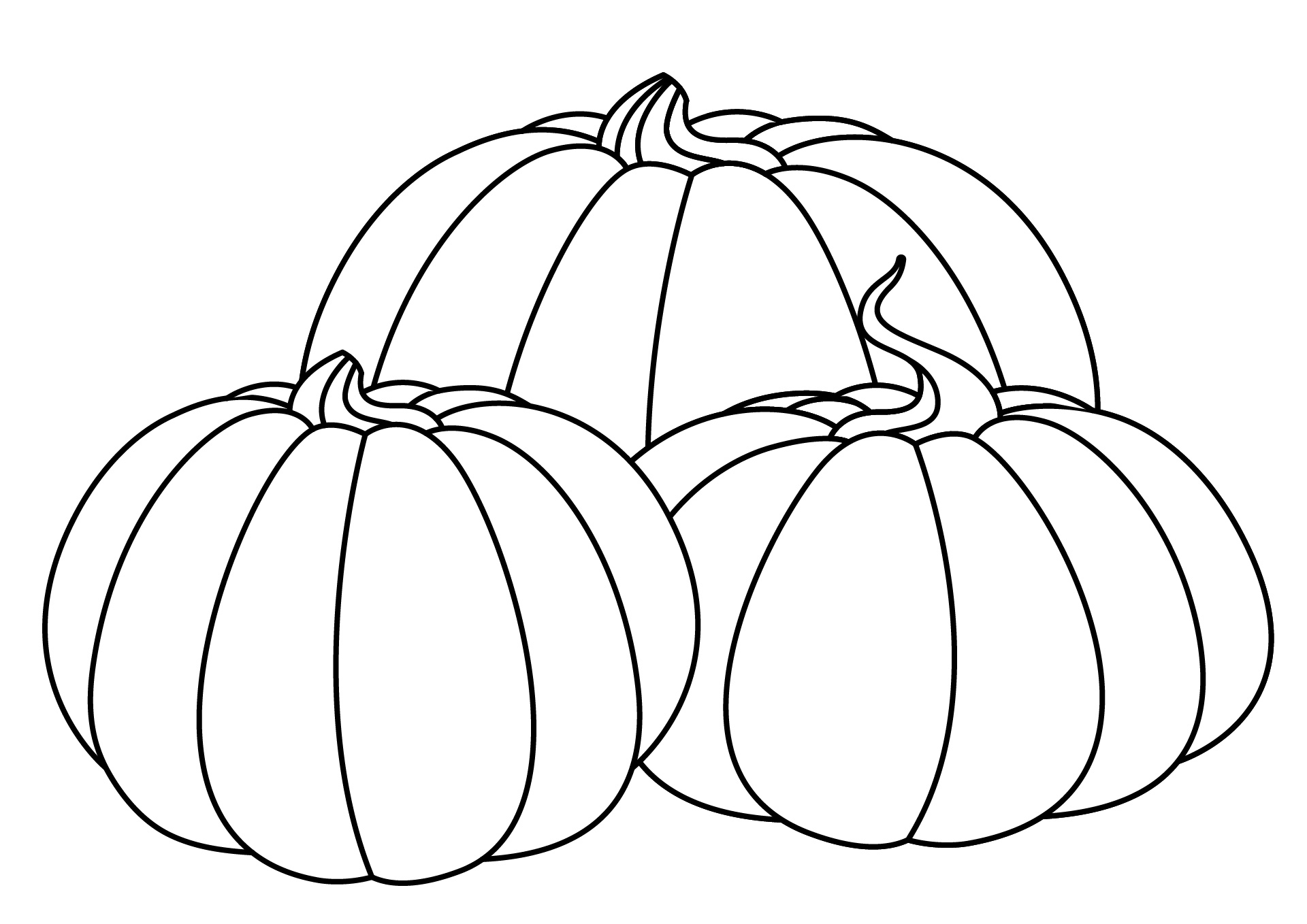 Thanksgiving Pumpkin Coloring Pages