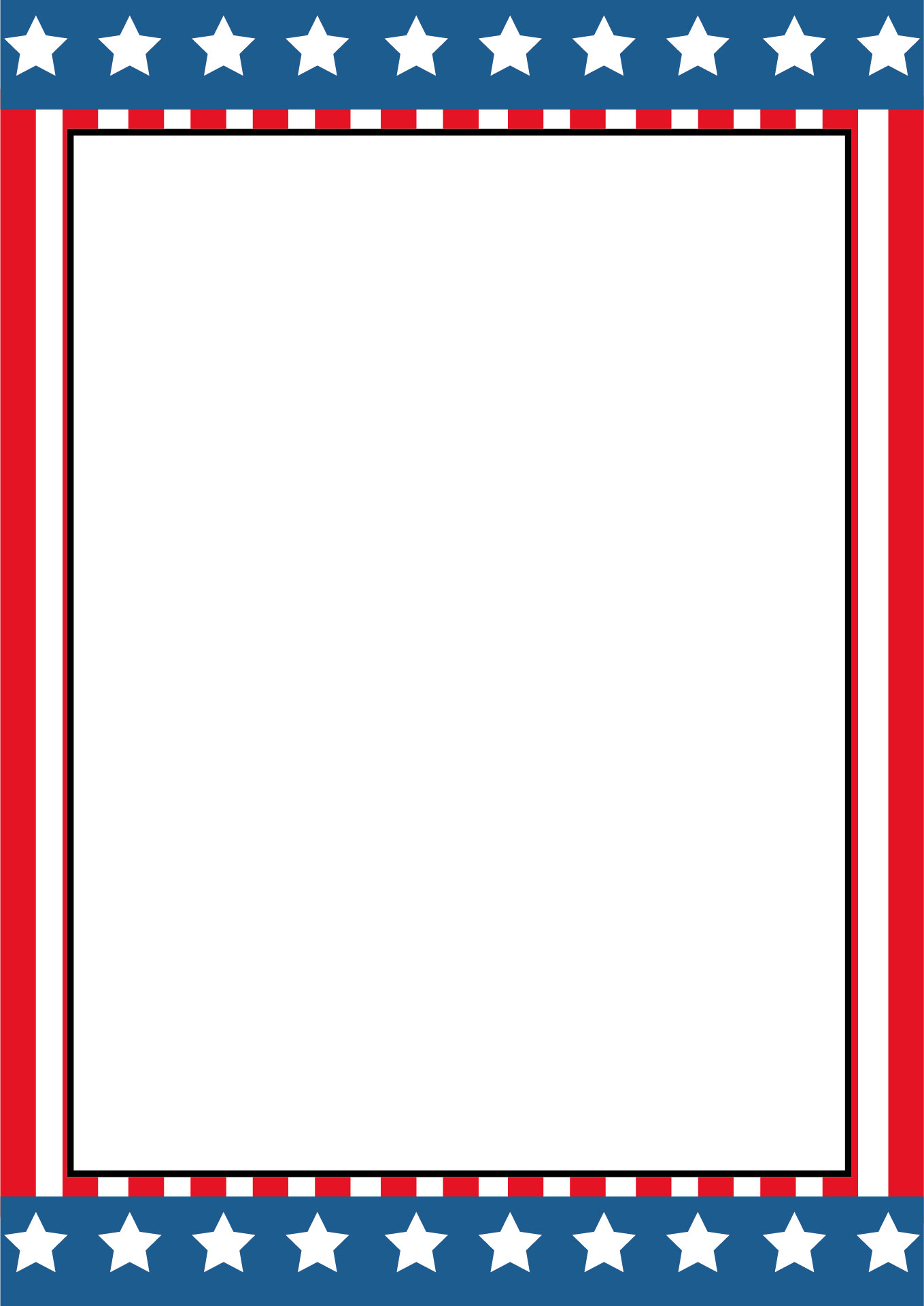American Flag Stationery for July 4th