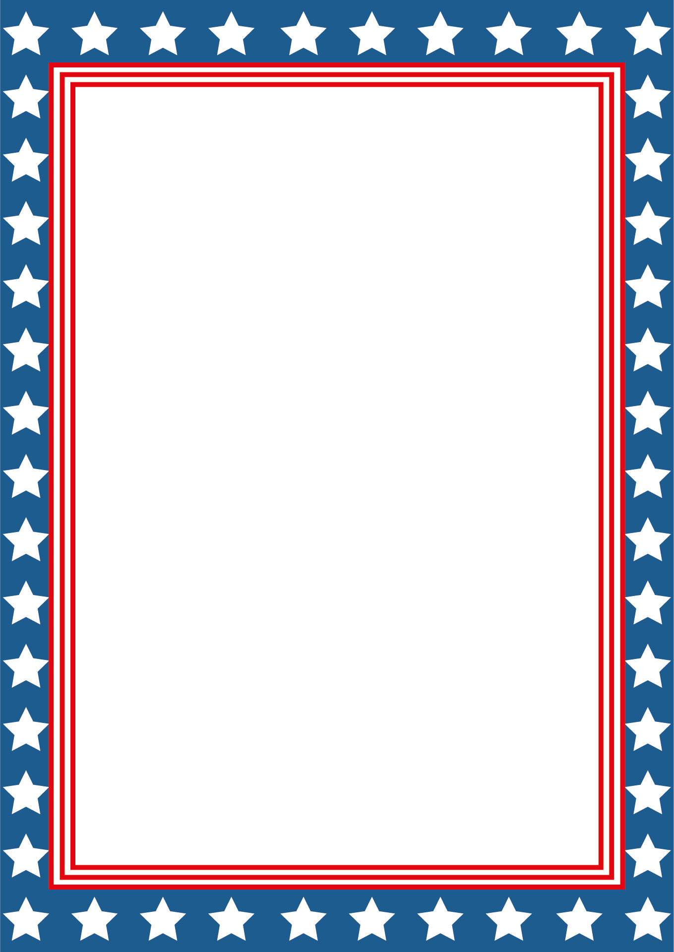 Patriotic Stationery for July Fourth