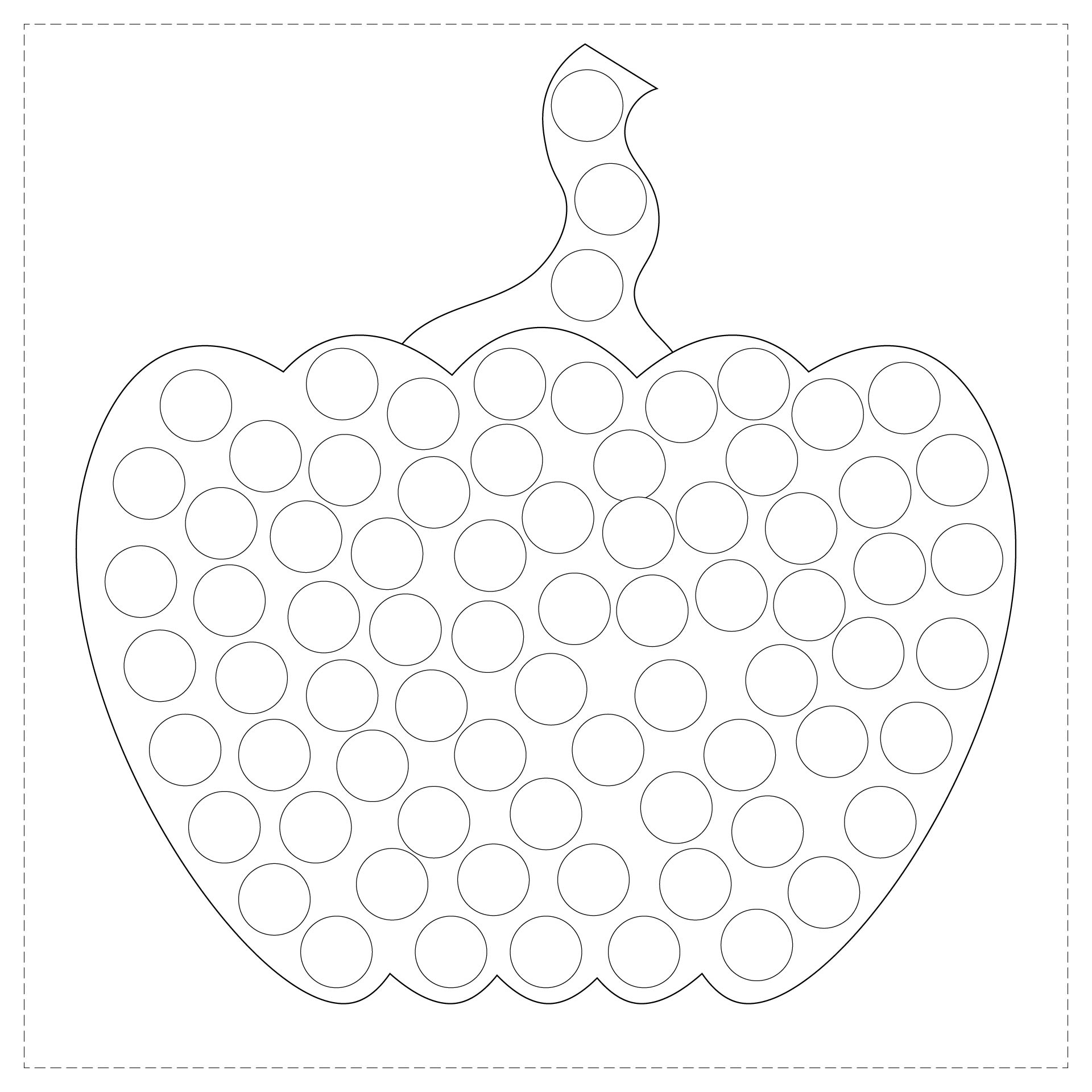 Pumpkin Dot Art Printables