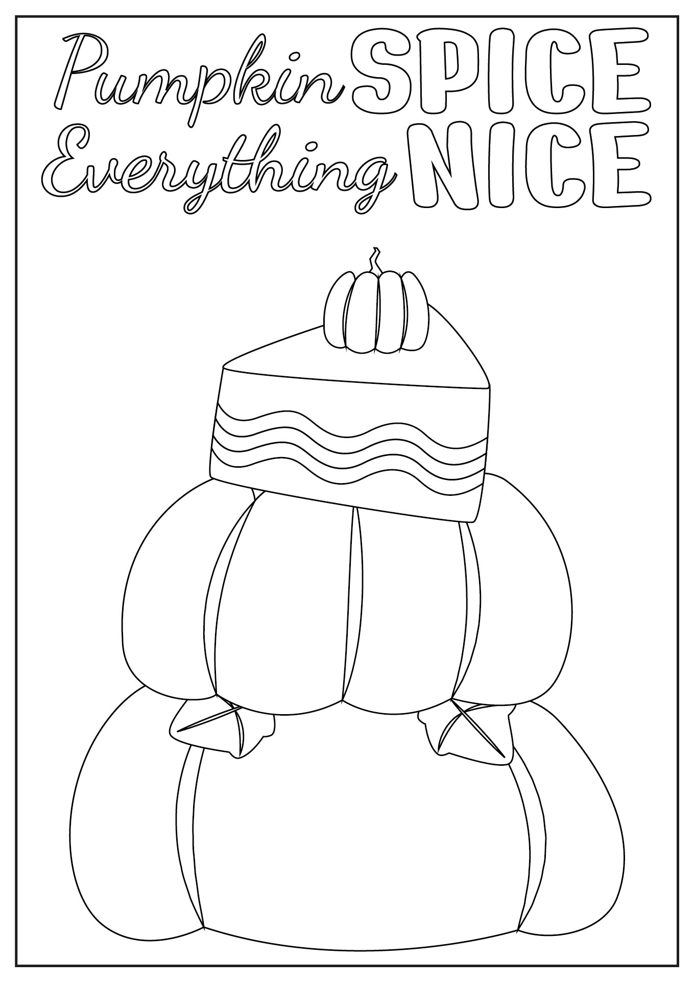 Pumpkin Spice Coloring Pages for Kids Pumpkin Spice Coloring Pages for Kids