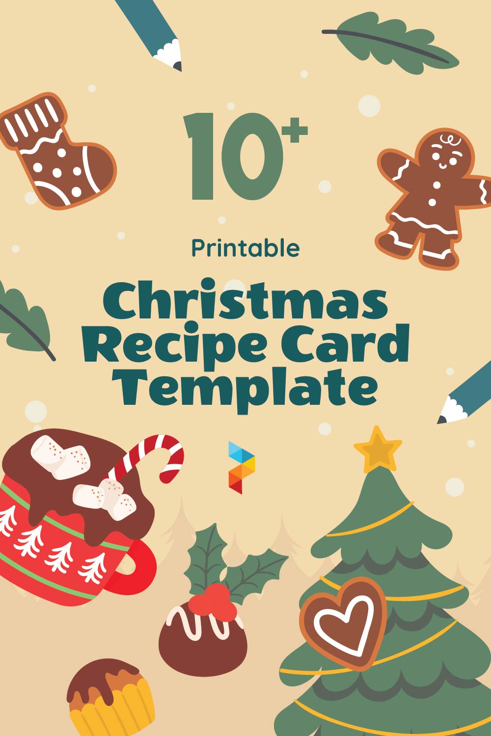 Christmas Recipe Card Template Christmas Recipe Card Template