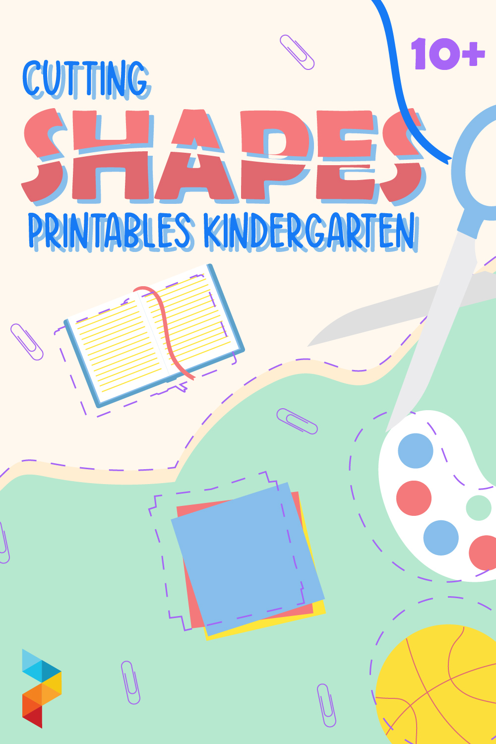 Cutting Shapes Printables Kindergarten