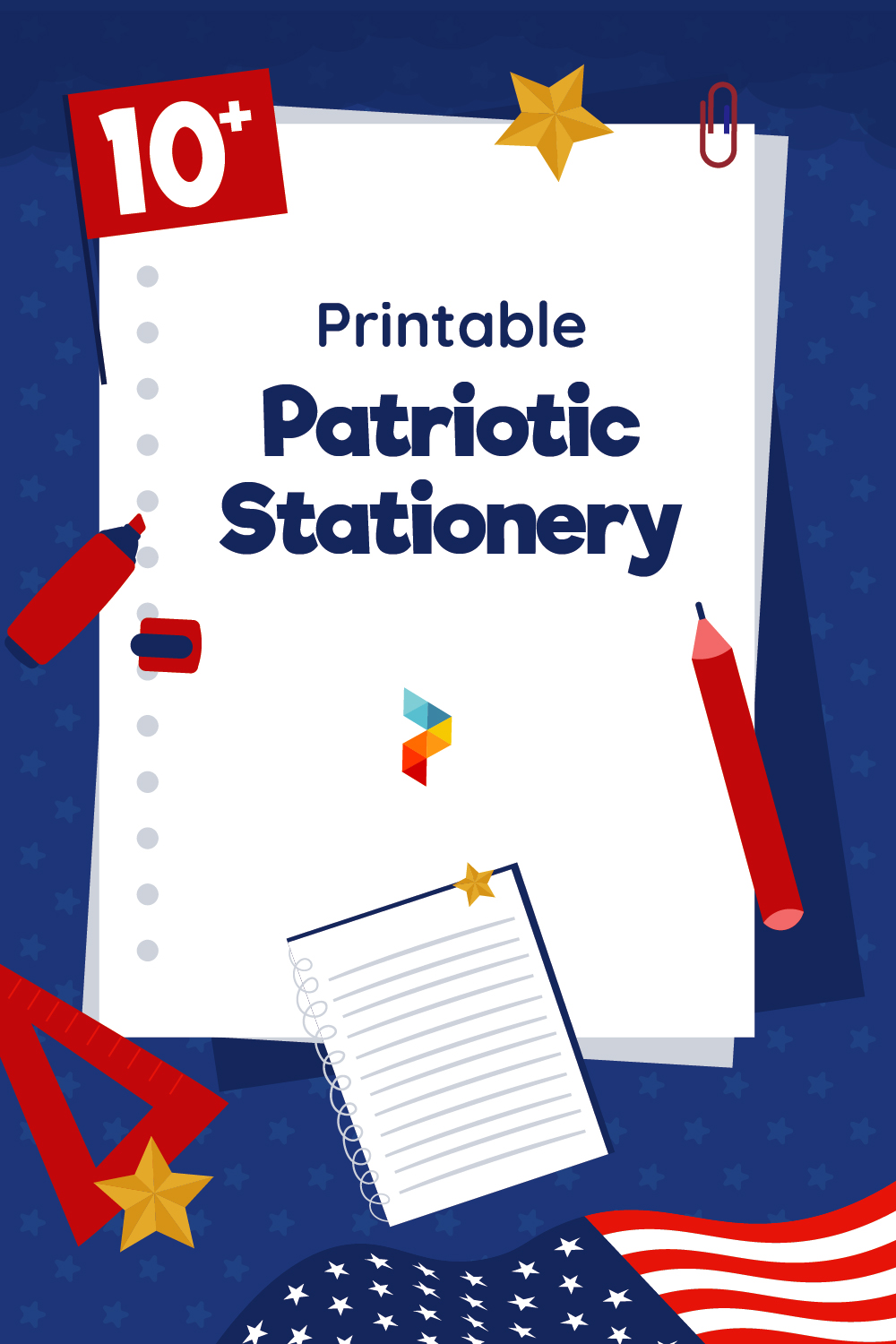 Printable Patriotic Stationery