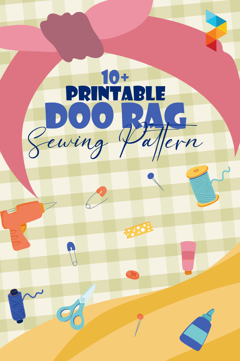 Printable Doo Rag Sewing Pattern