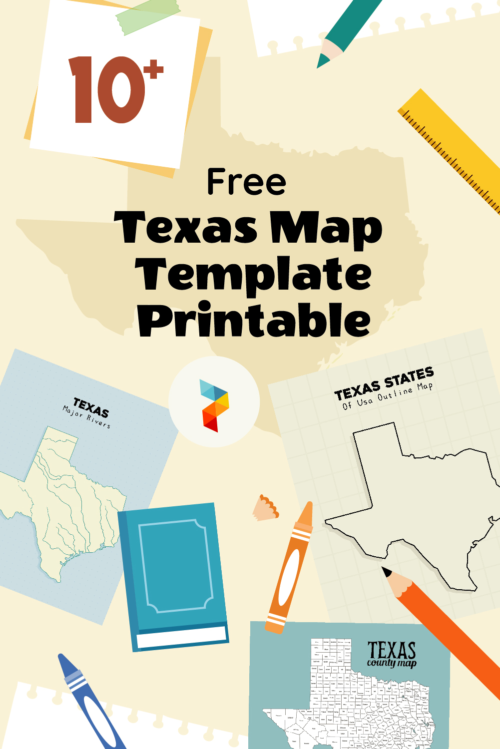 Texas Map Template Texas Map Template