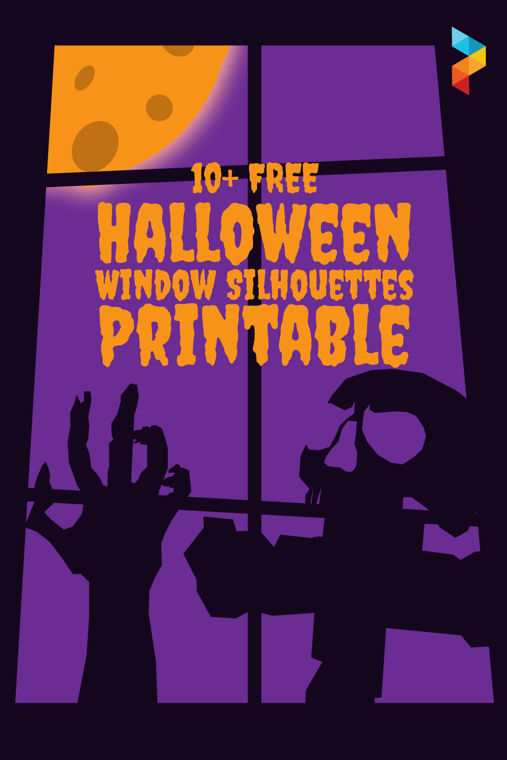 Halloween Window Silhouettes Printable