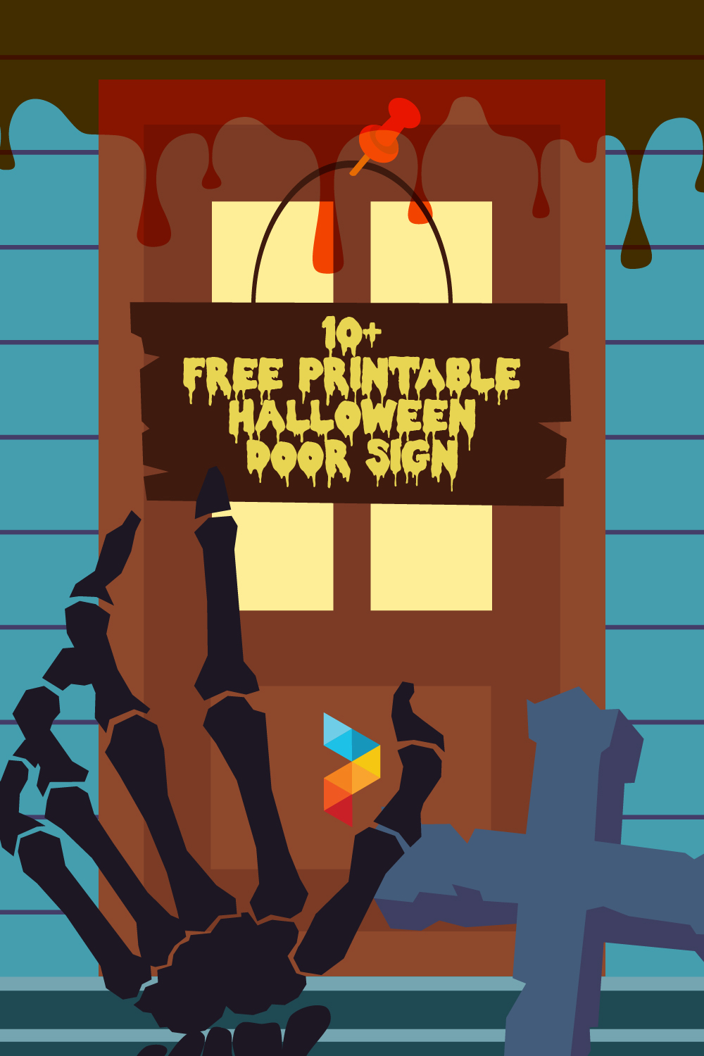 Halloween Door Sign Halloween Door Sign
