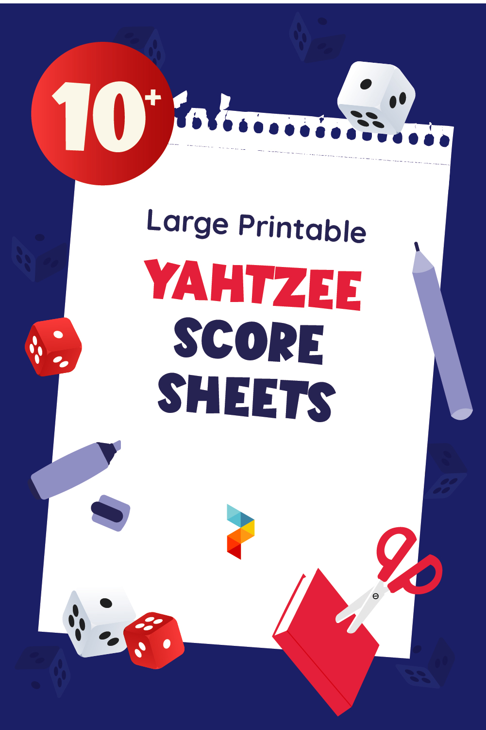 Large  Yahtzee Score Sheets