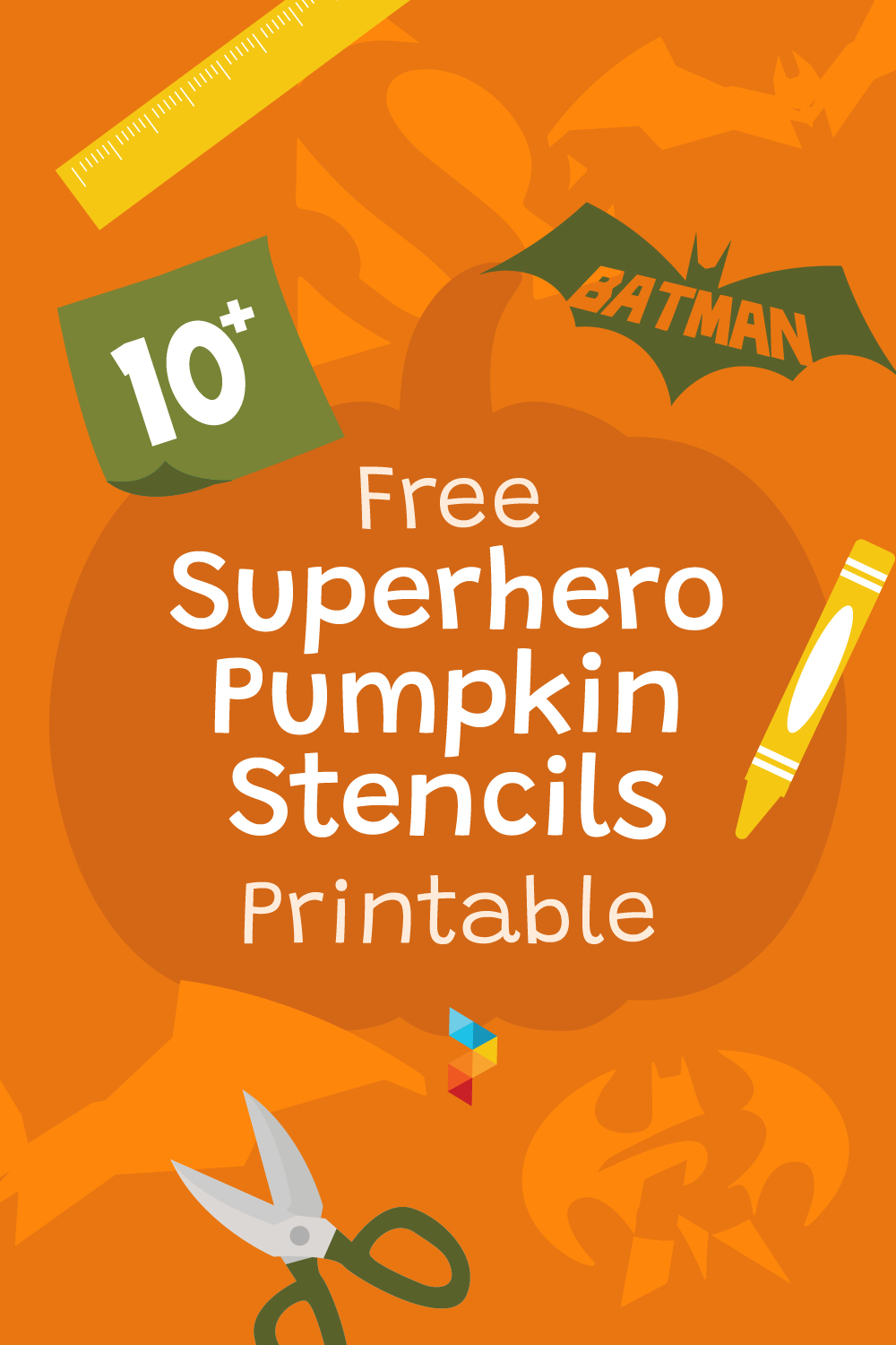 Superhero Pumpkin Stencils Printable