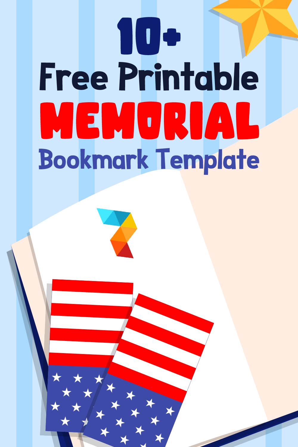 Memorial Bookmark Template