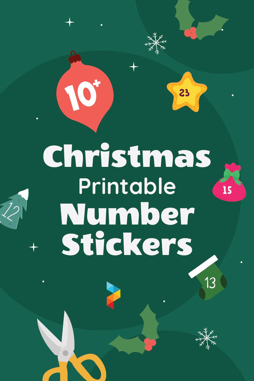 Christmas Number Stickers Christmas Number Stickers
