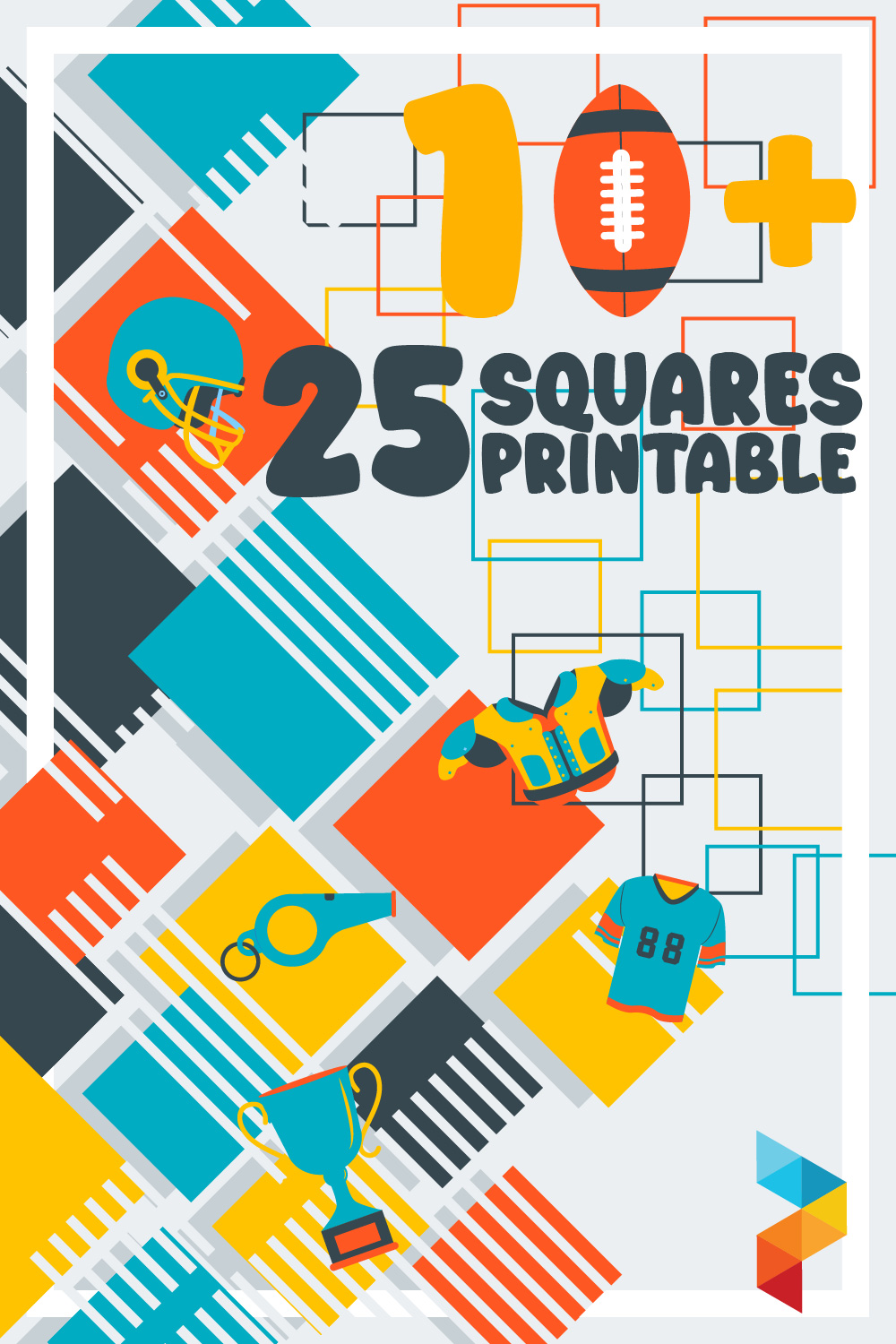 25 Squares Printable