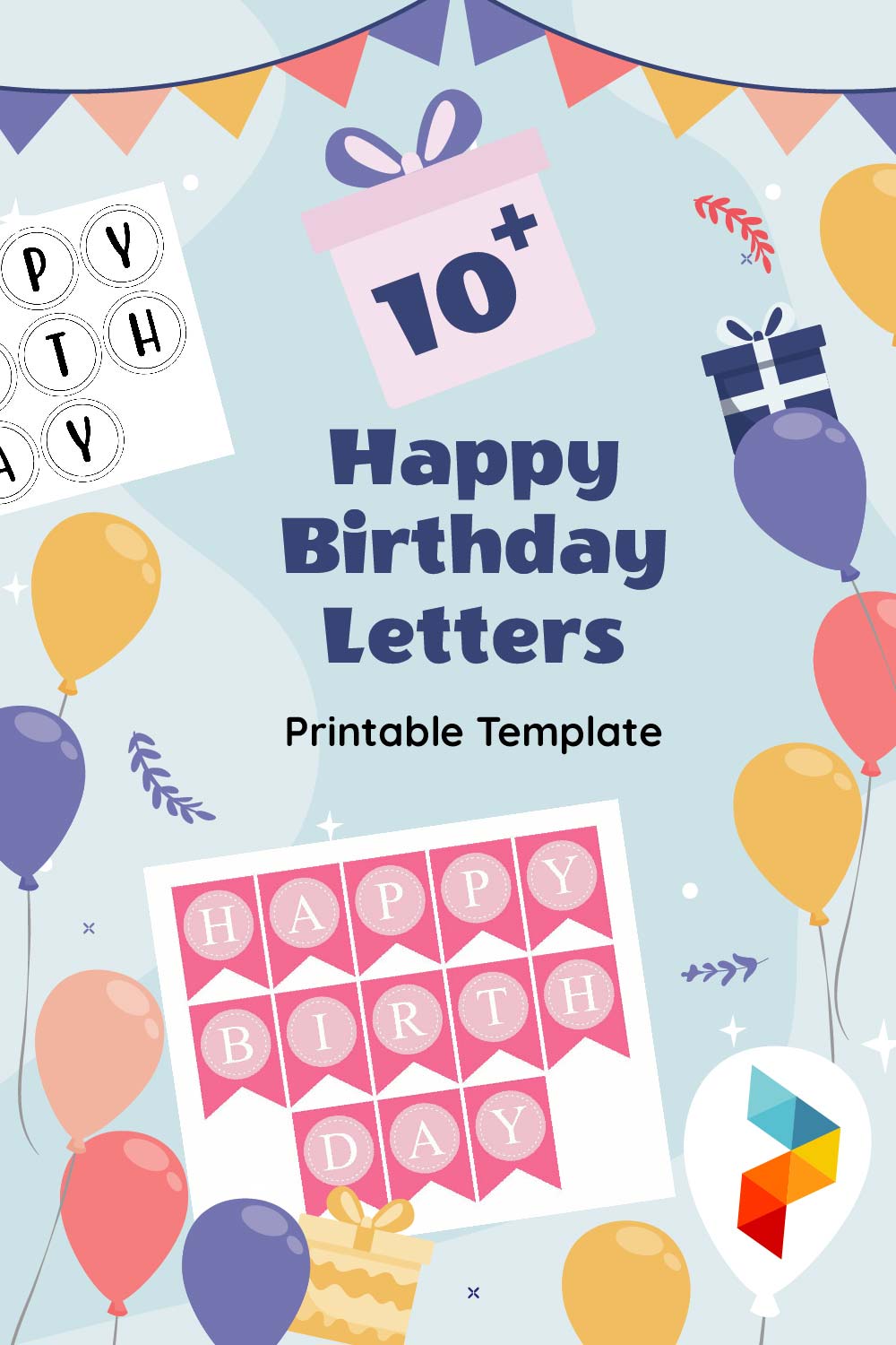 Happy Birthday Letters  Template