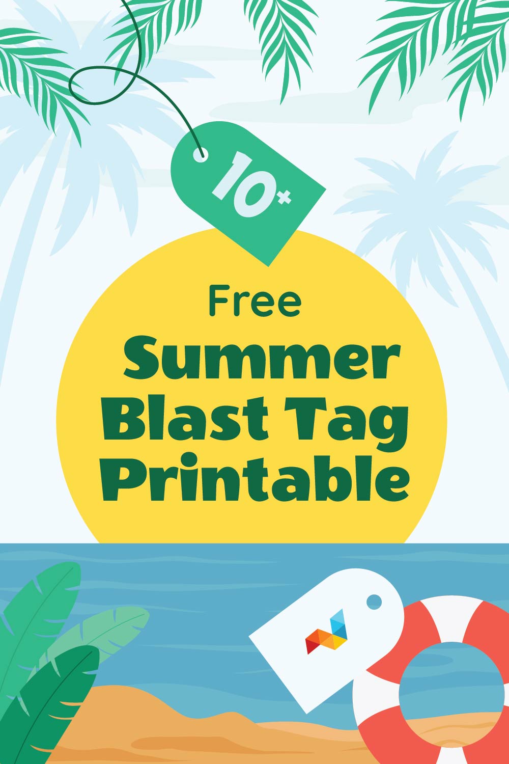 Summer Blast Tag Printable