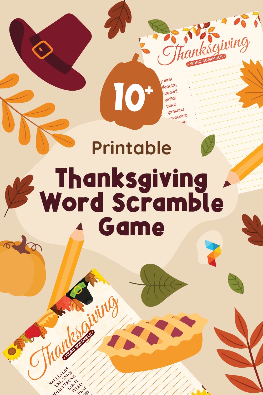Thanksgiving Word Scramble Game Thanksgiving Word Scramble Game