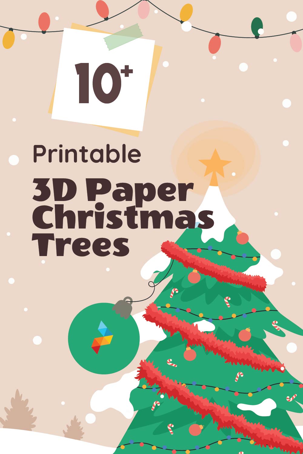 3D Paper Christmas Trees 3D Paper Christmas Trees