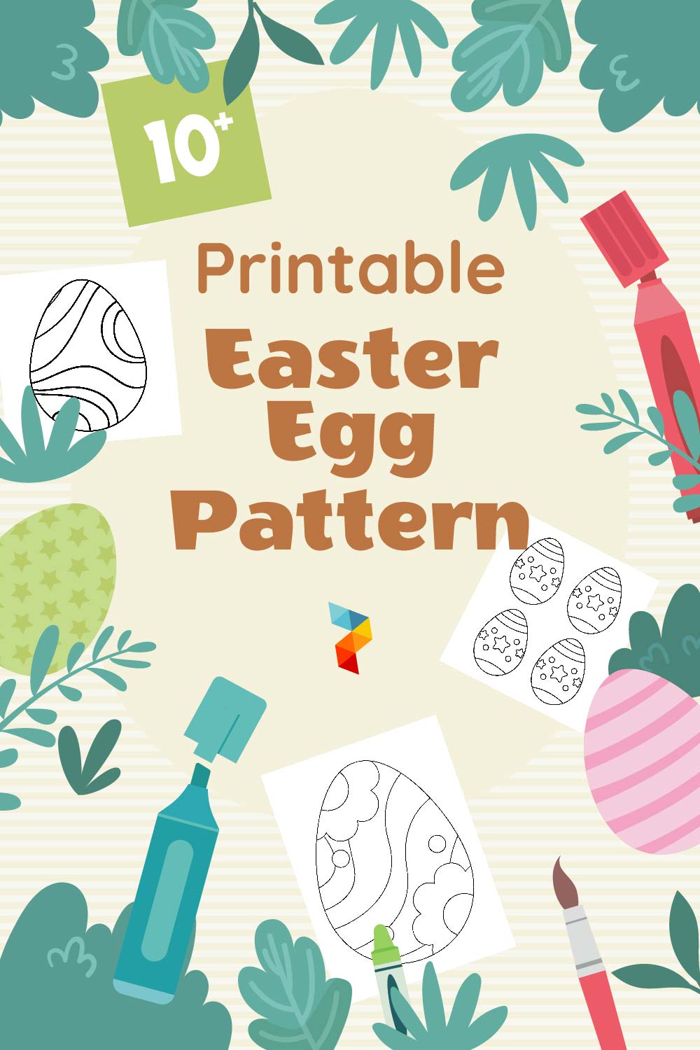 Printable Easter Egg Pattern