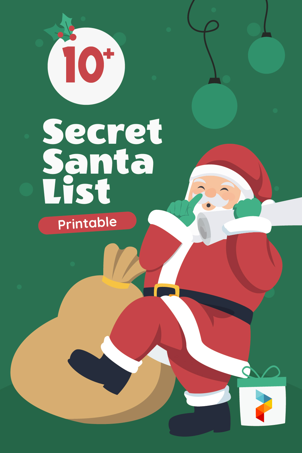 Secret Santa List Printable