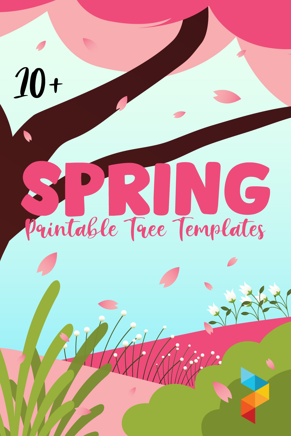 Spring Printable Tree Templates
