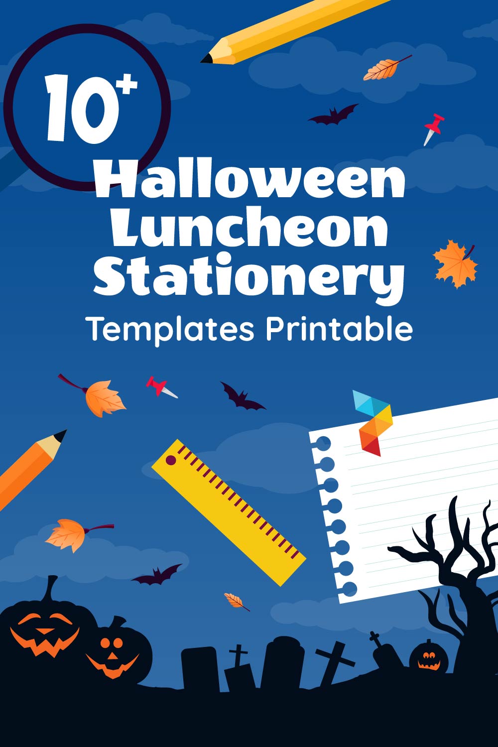 Halloween Luncheon Stationery Templates Halloween Luncheon Stationery Templates