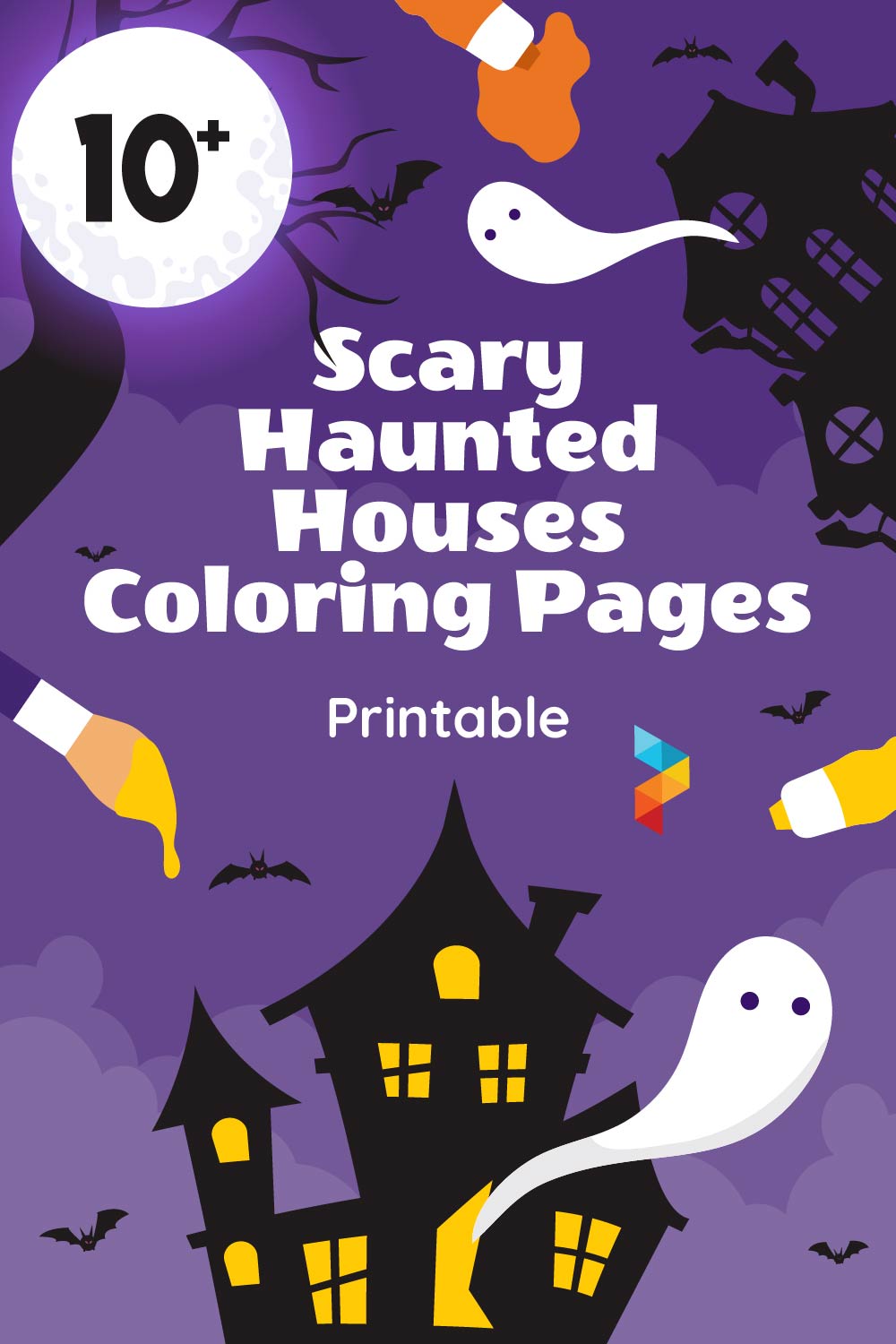 Scary Haunted Houses Coloring Pages Scary Haunted Houses Coloring Pages