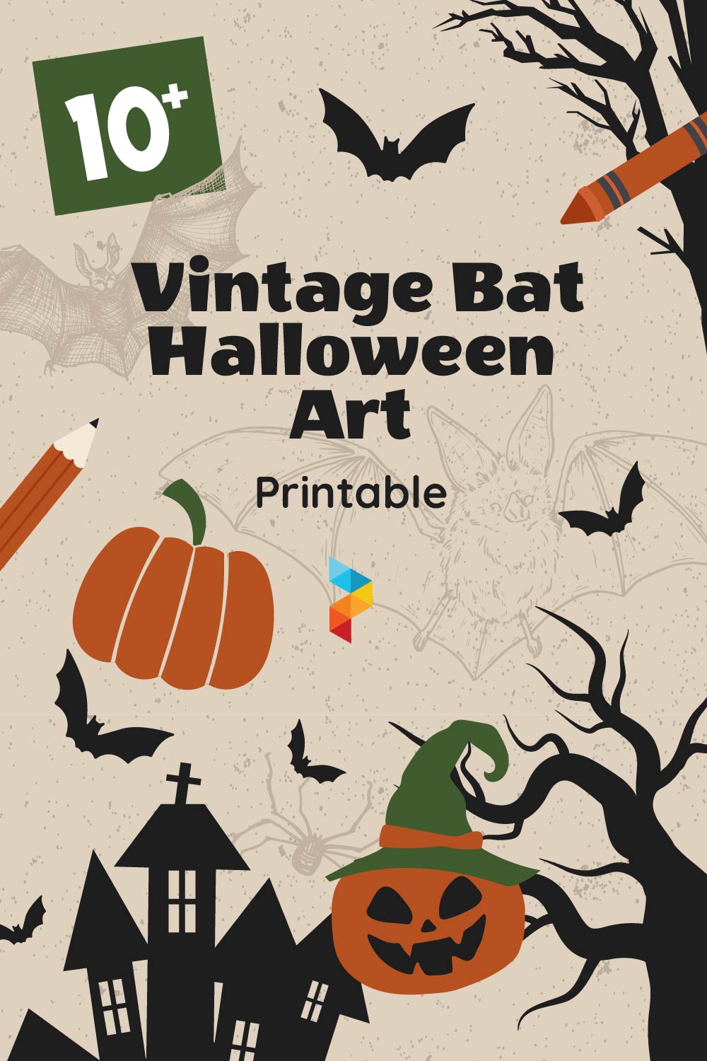 Vintage Bat Halloween Art Vintage Bat Halloween Art