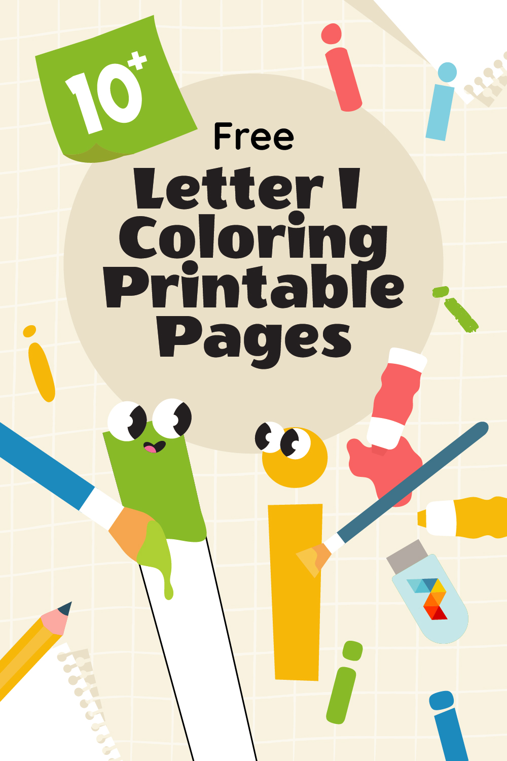 Letter I Coloring Printable Pages
