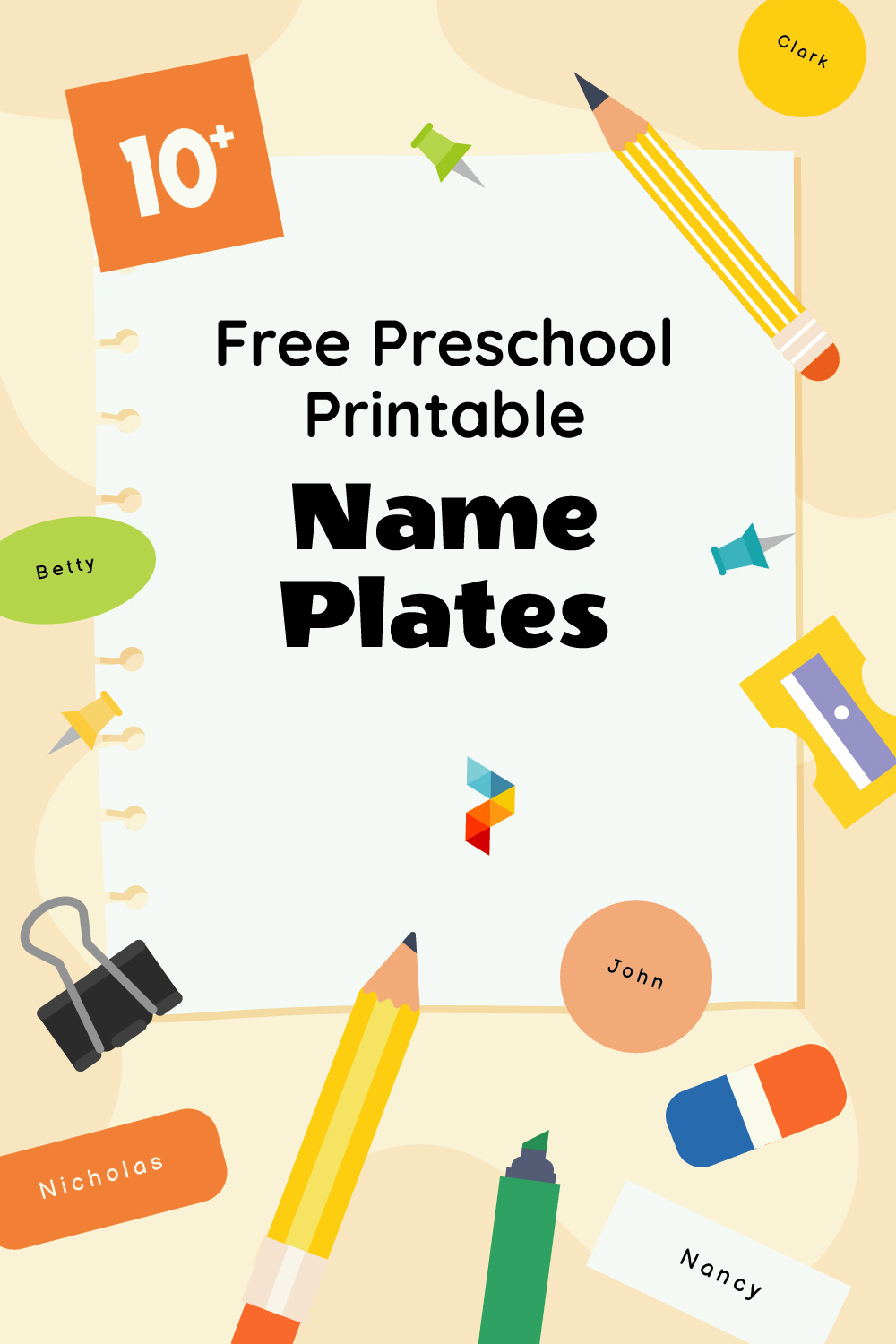  Preschool Printable Name Plates