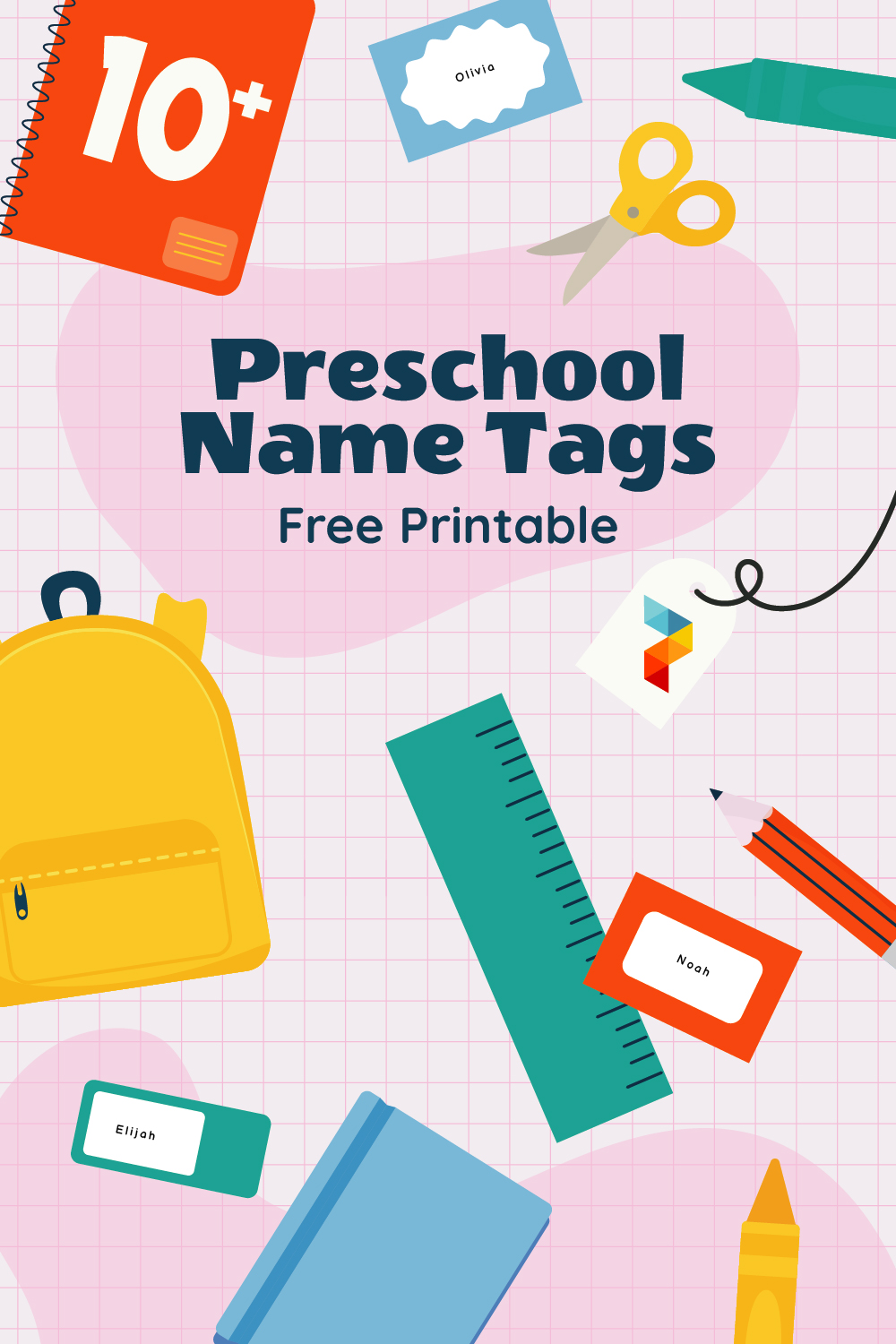  Printable Preschool Name Tags