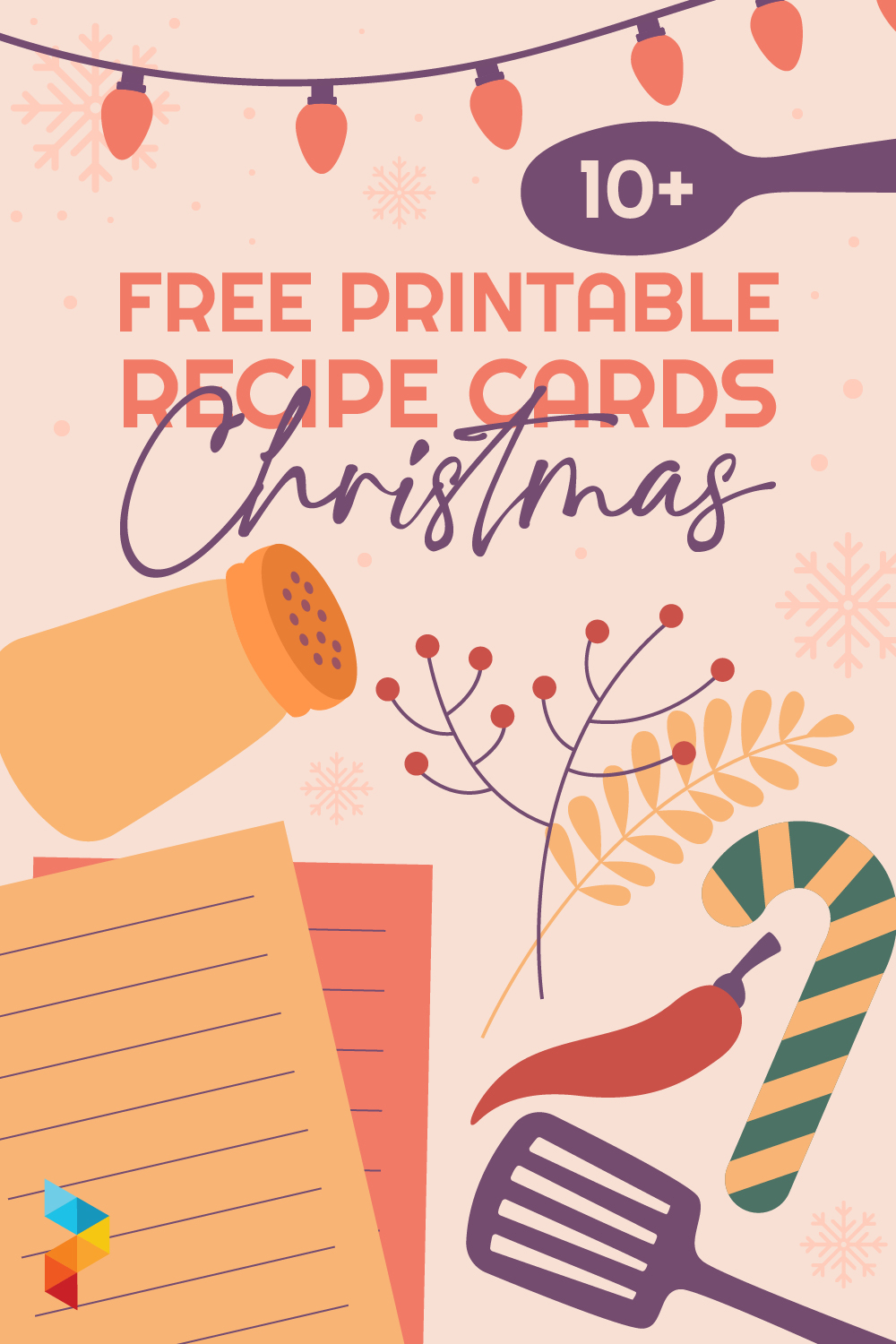 Printable Recipe Cards Christmas