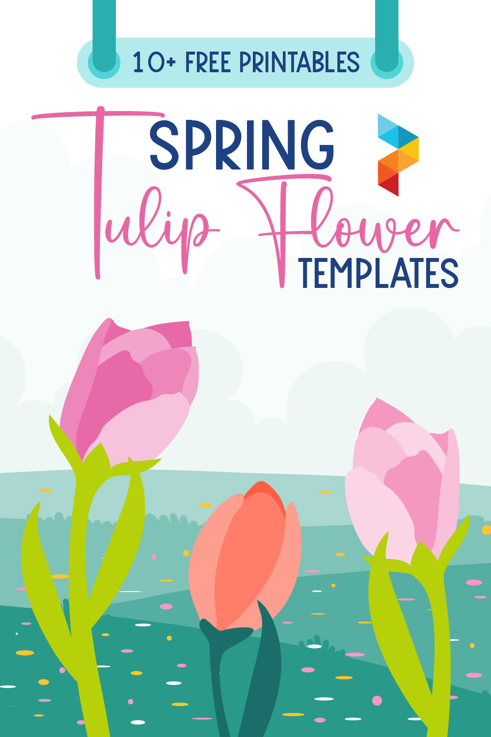 Spring Tulip Flower Templates