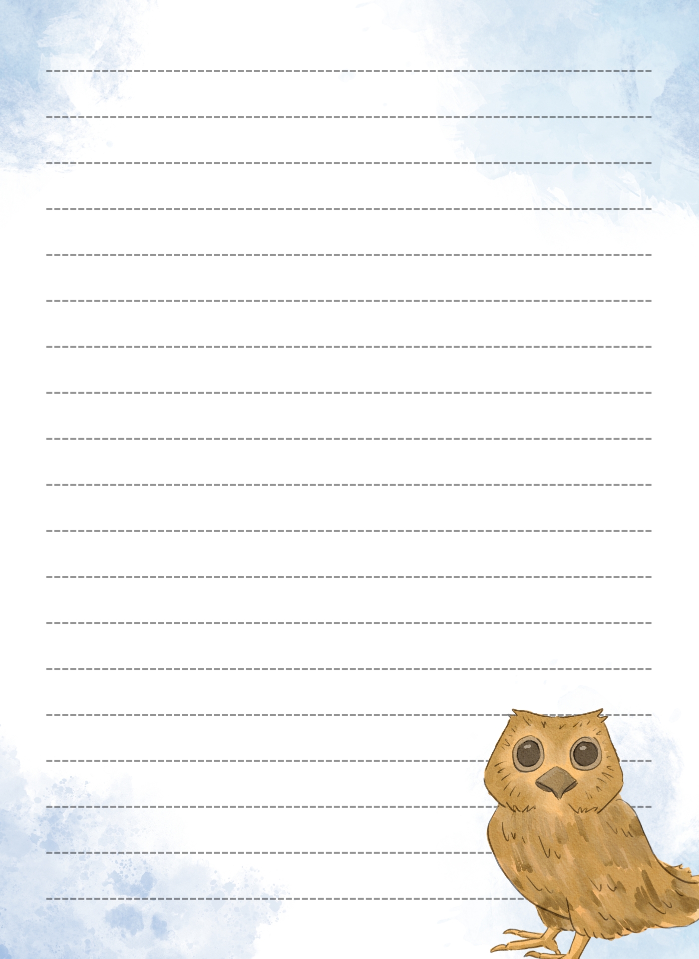 Adorable Owl Themed Love Stationery Sets