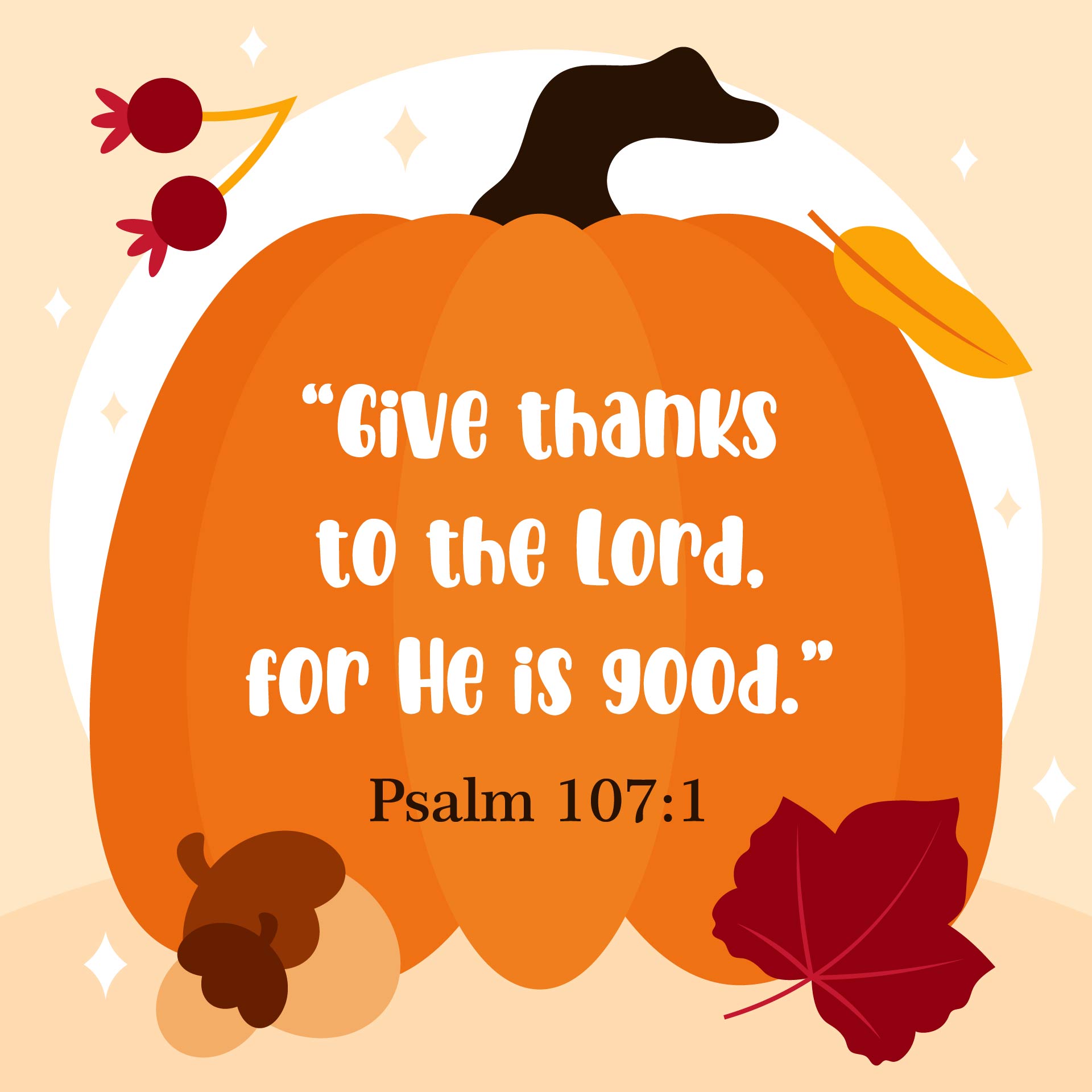 Bible Verses Pumpkins for Autumn Decor