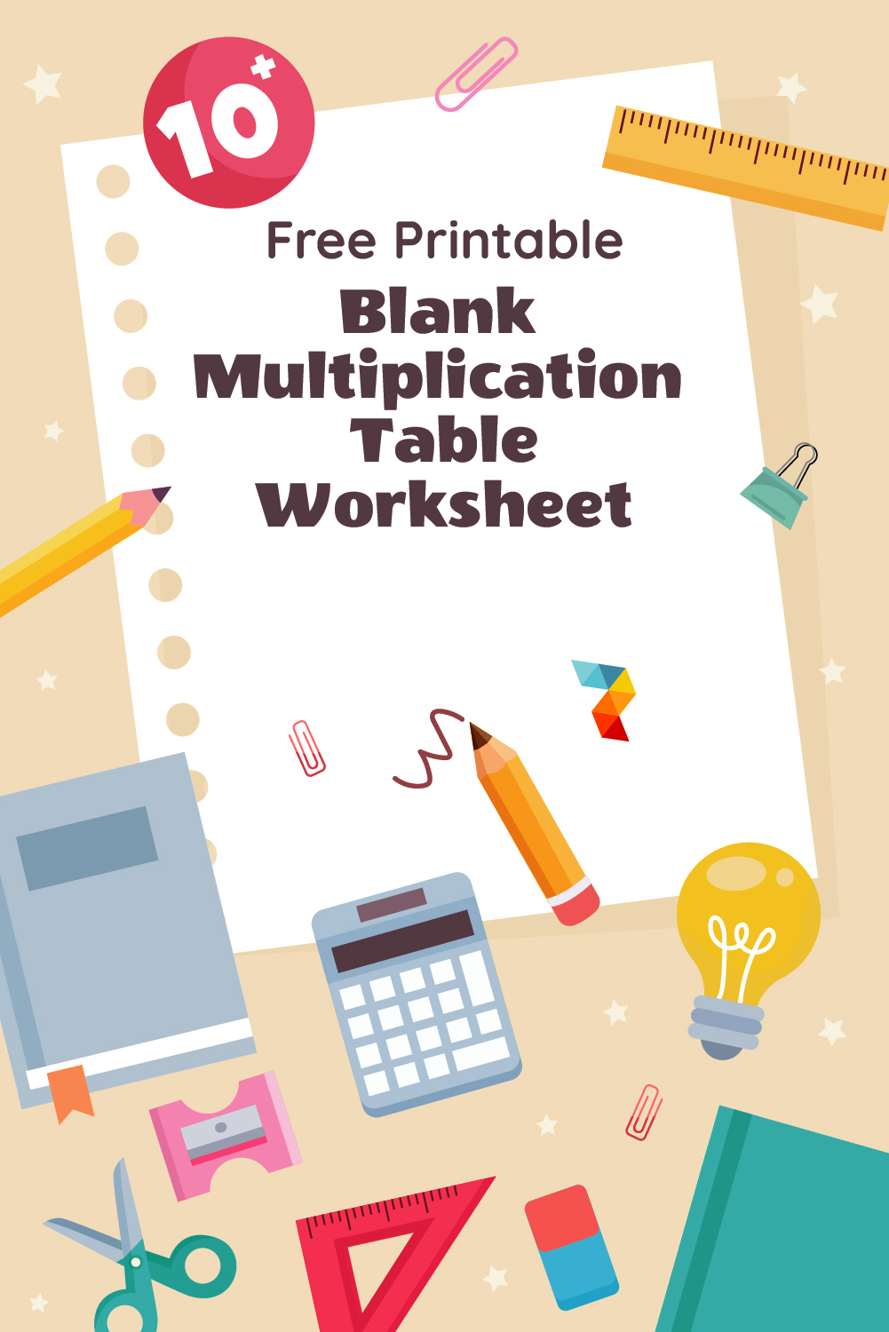 Blank Multiplication Table Worksheet