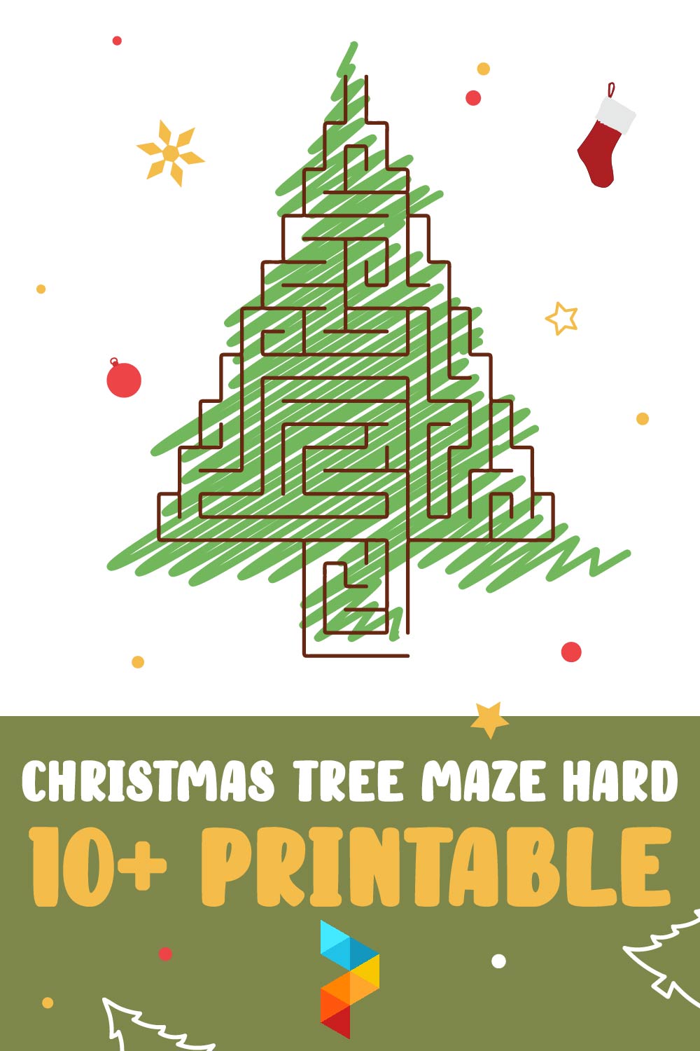Christmas Tree Maze Hard Christmas Tree Maze Hard