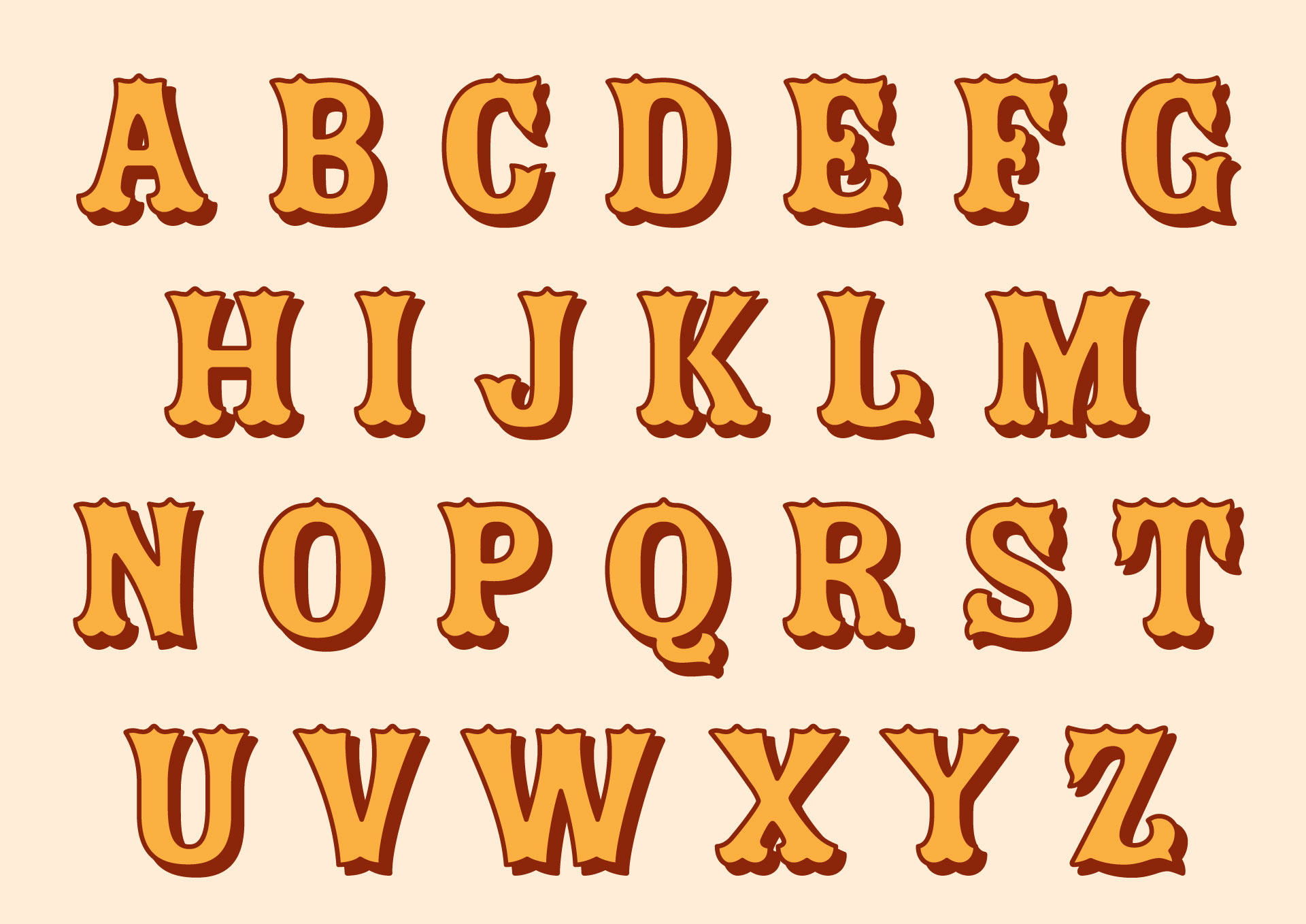 Circus Alphabet Letters Print Out