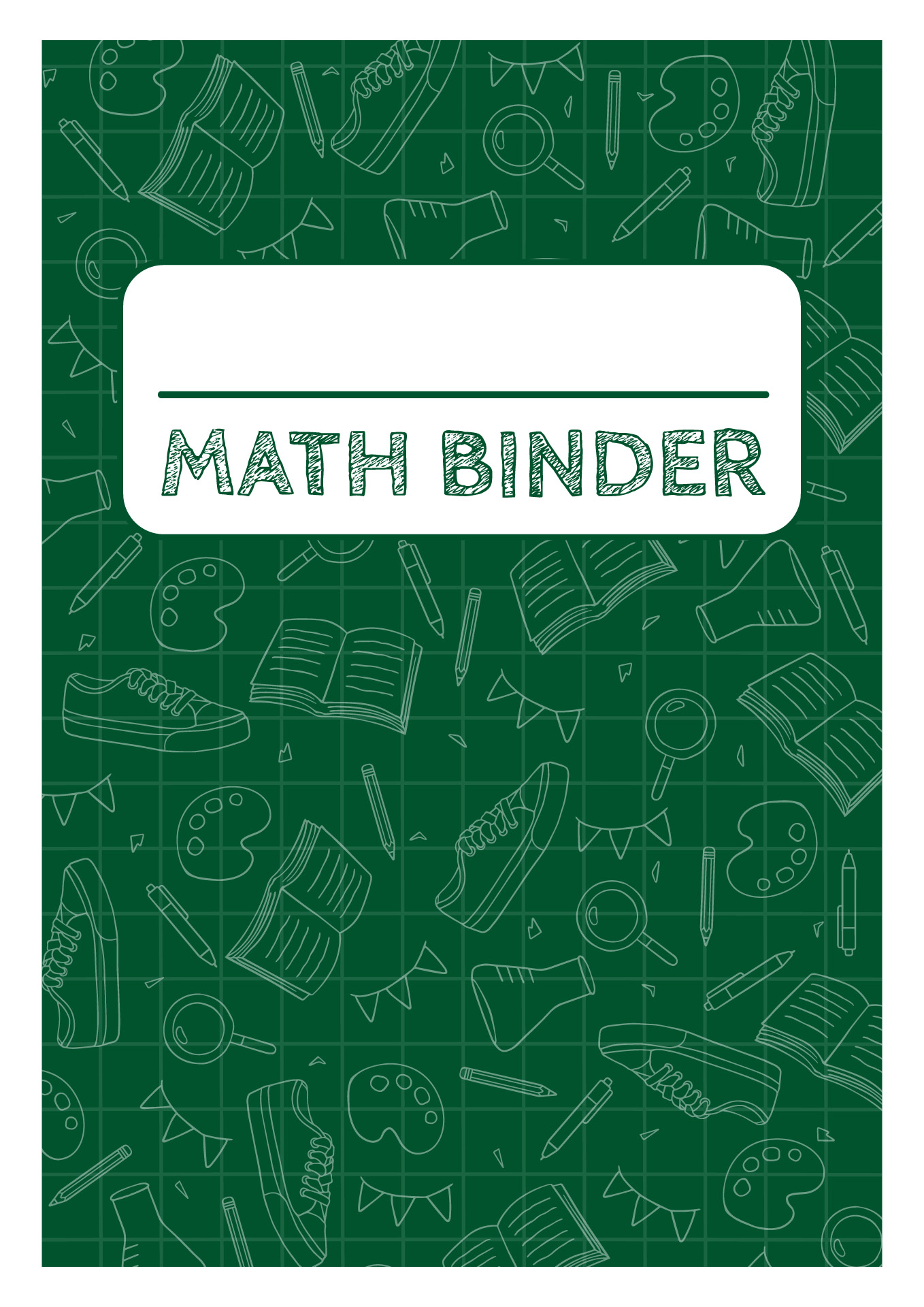 Colorful Math Binder Cover Printable Colorful Math Binder Cover Printable