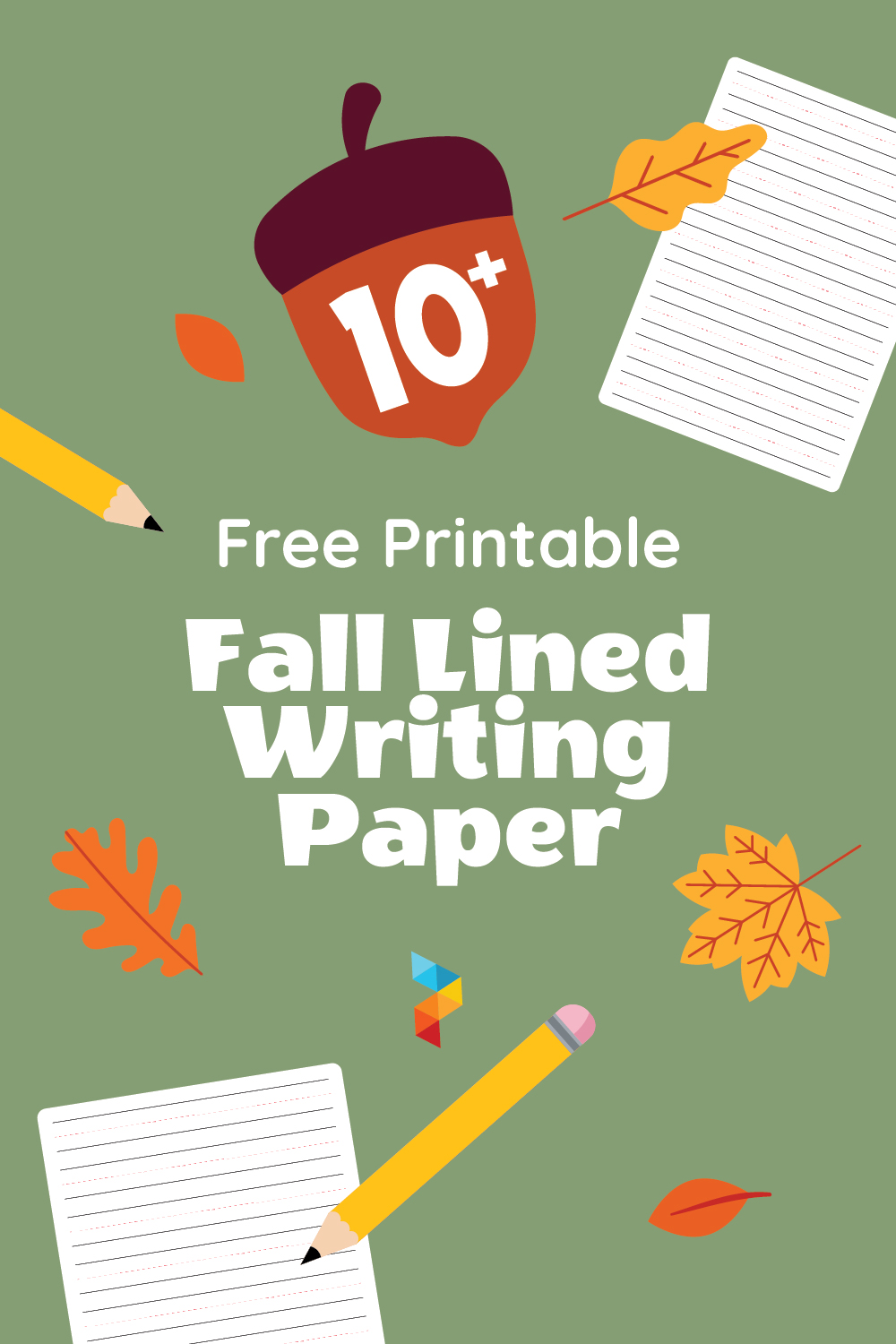 Fall Lined Writing Paper Fall Lined Writing Paper