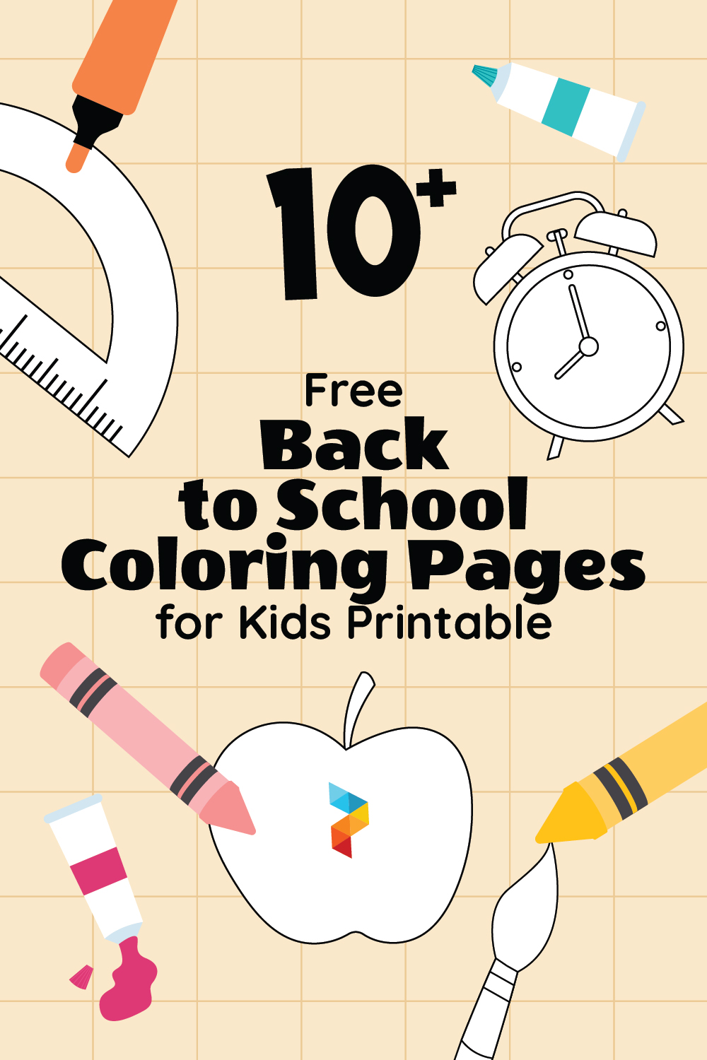 Back to School Coloring Pages for Kids Printable
