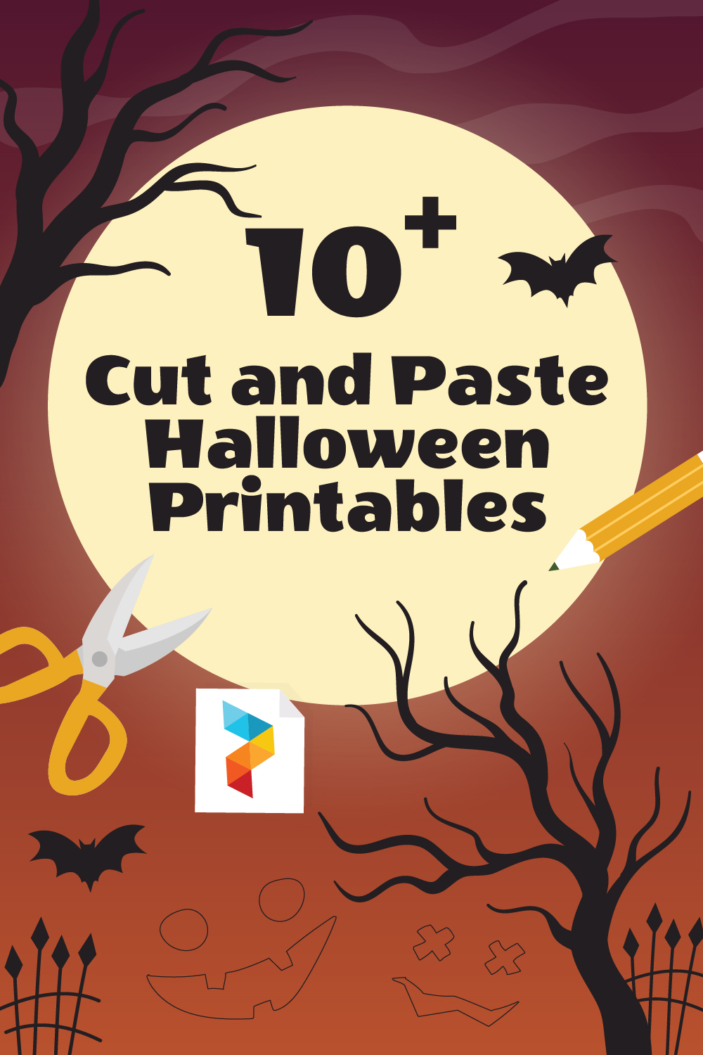 Cut and Paste Halloween Printables