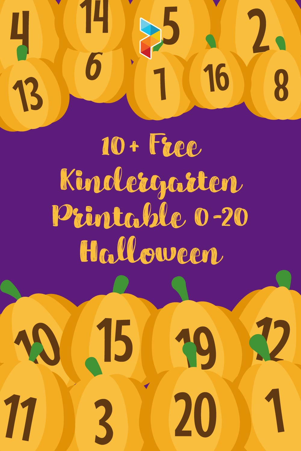  Kindergarten Printable 0-20 Halloween